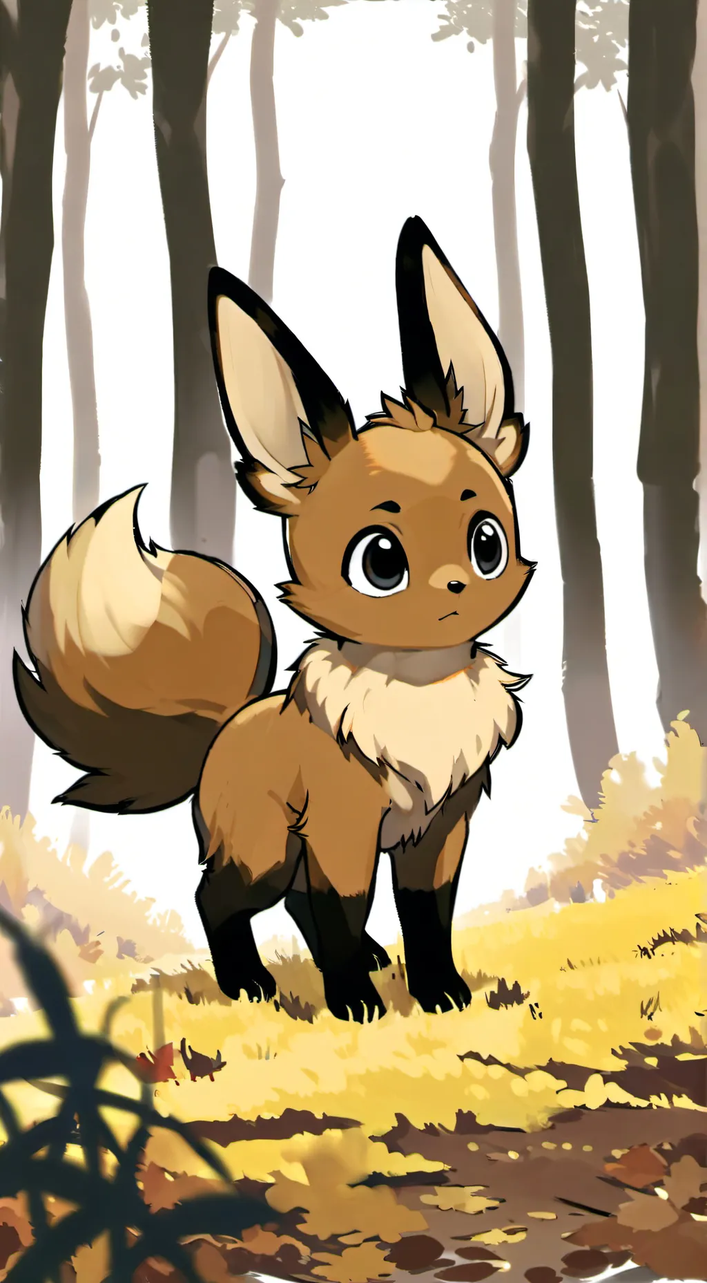ai character: Eevee background