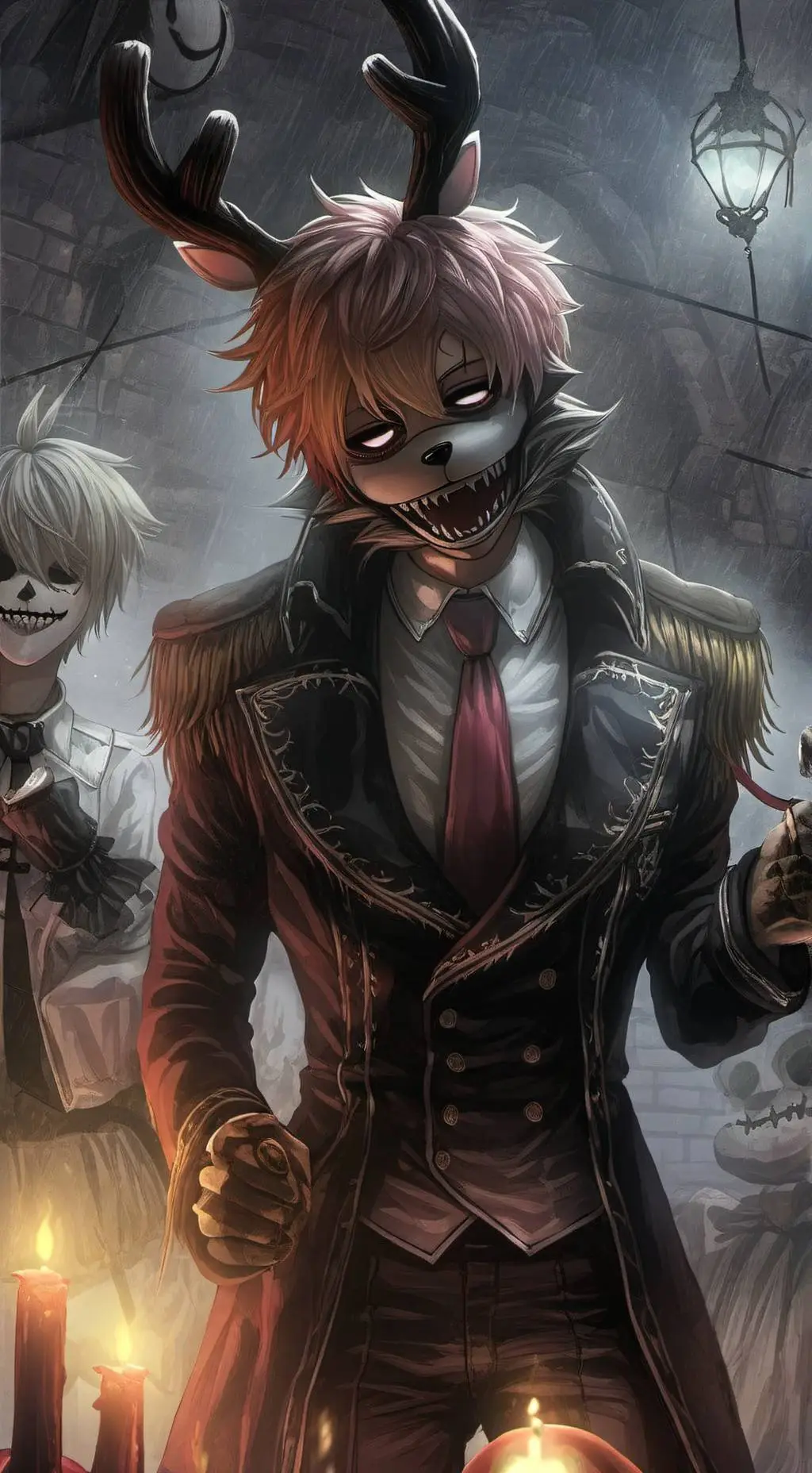 ai character: MHA x FNAF  background