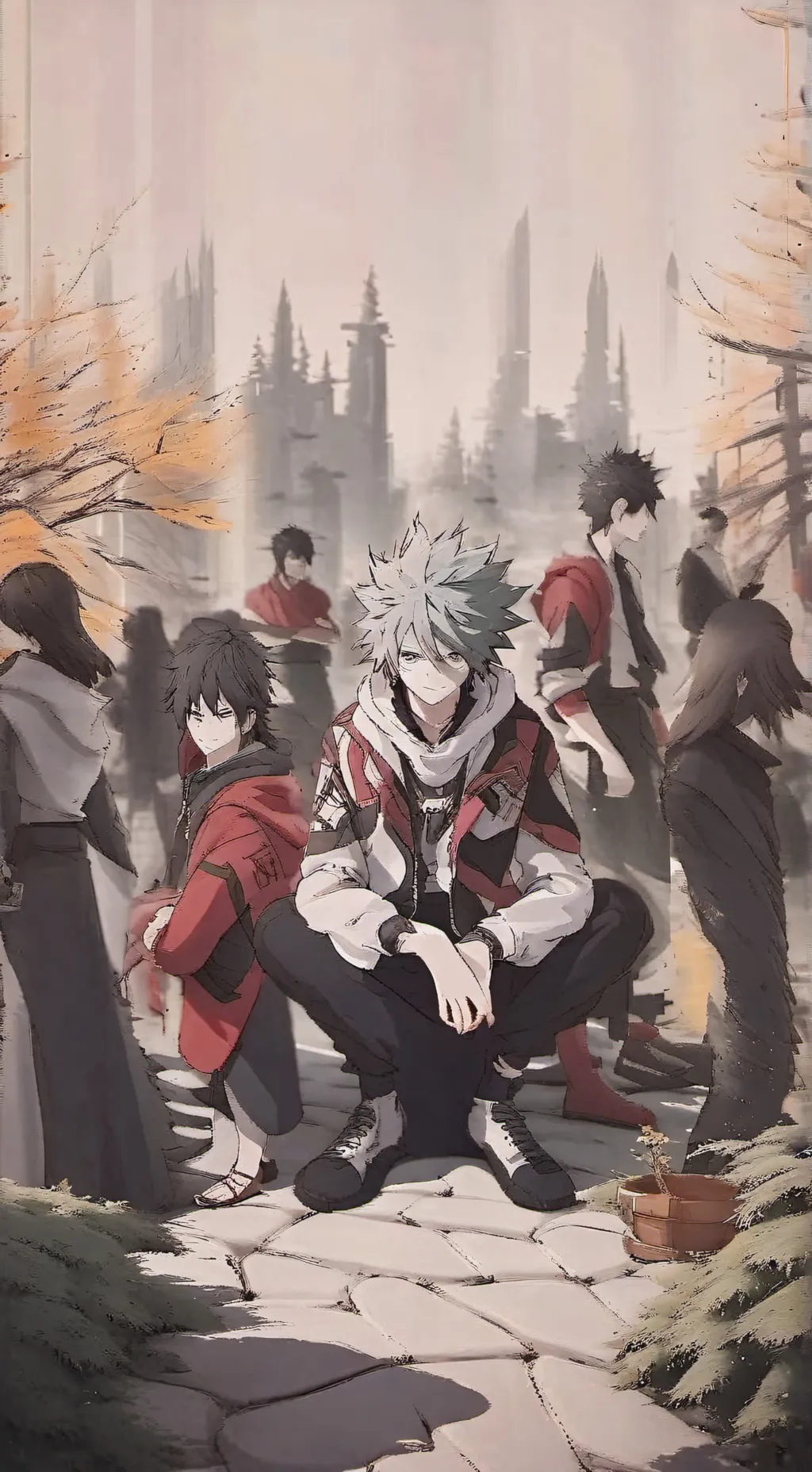 ai character: mha at the race background