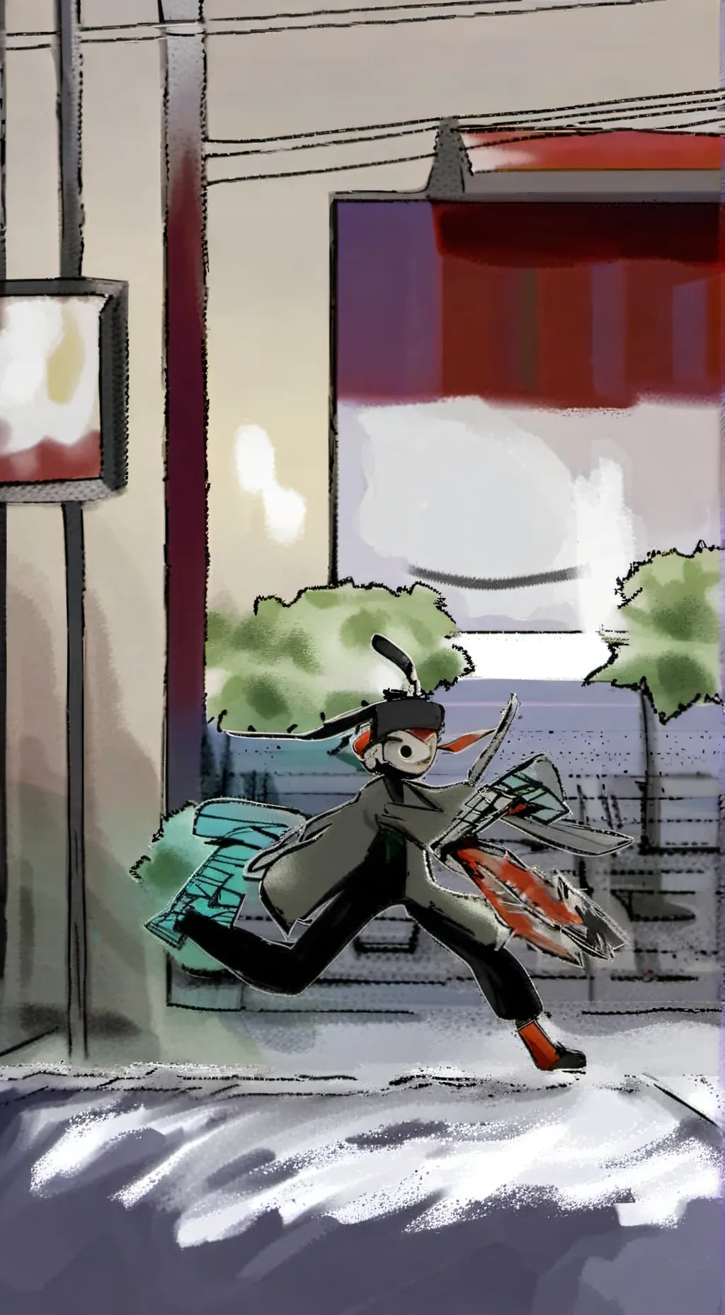 ai character: tam x Sasha  background