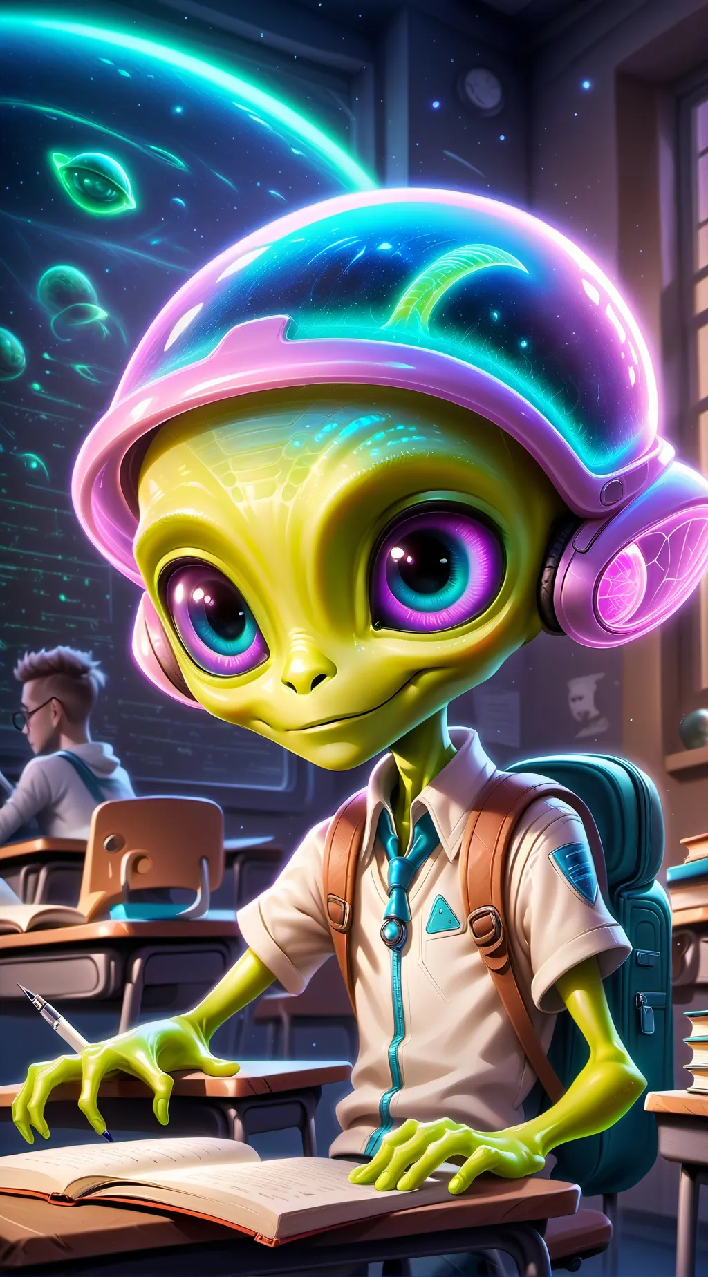 ai character: Glimmer background