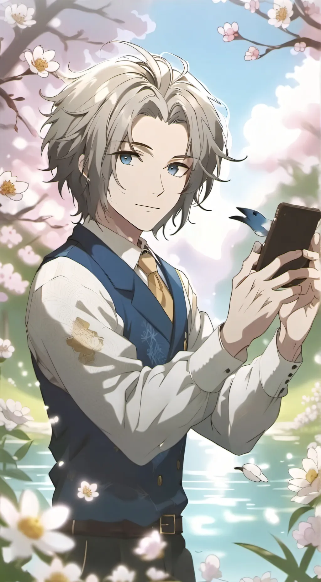 ai character: BLUEY background