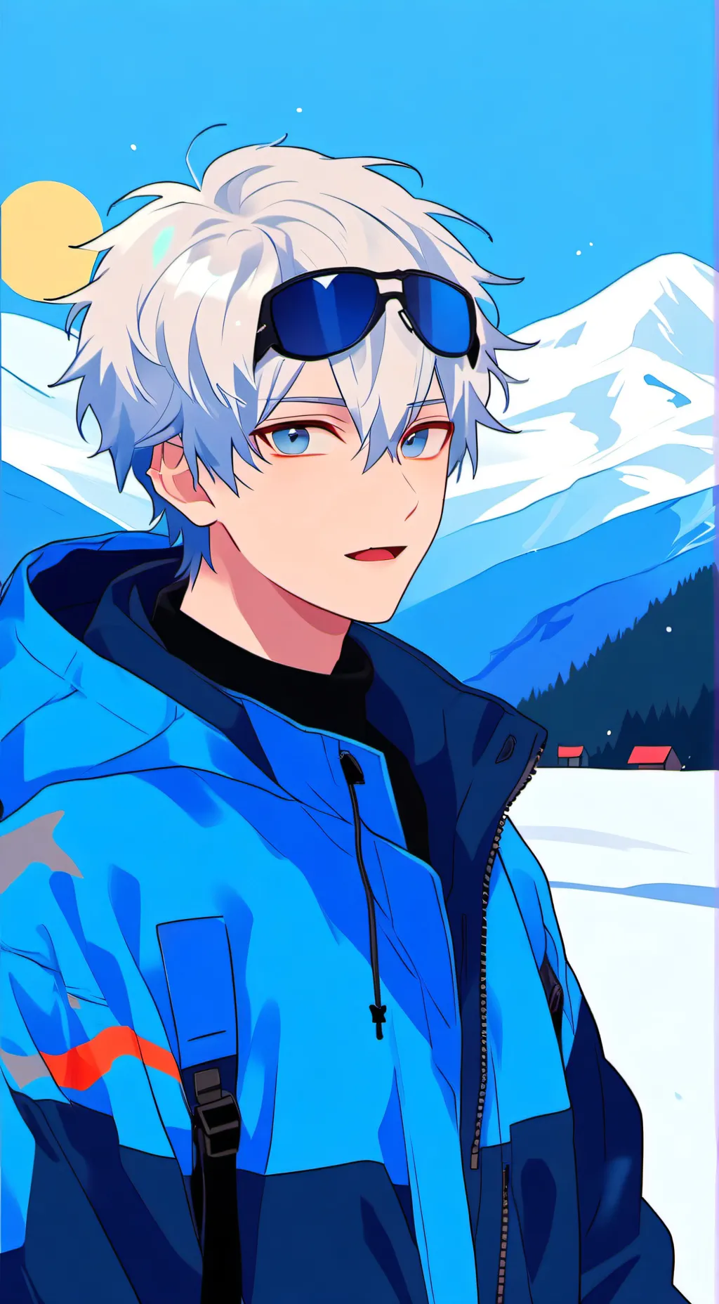 ai character: Satoru gojo  background