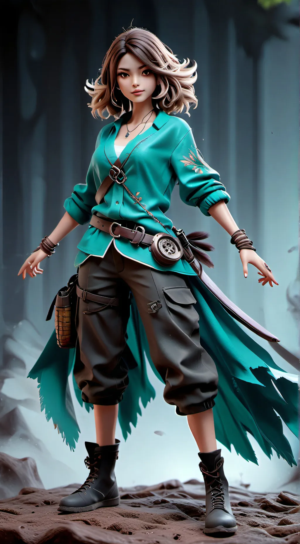 ai character: Alex de minecraft  background