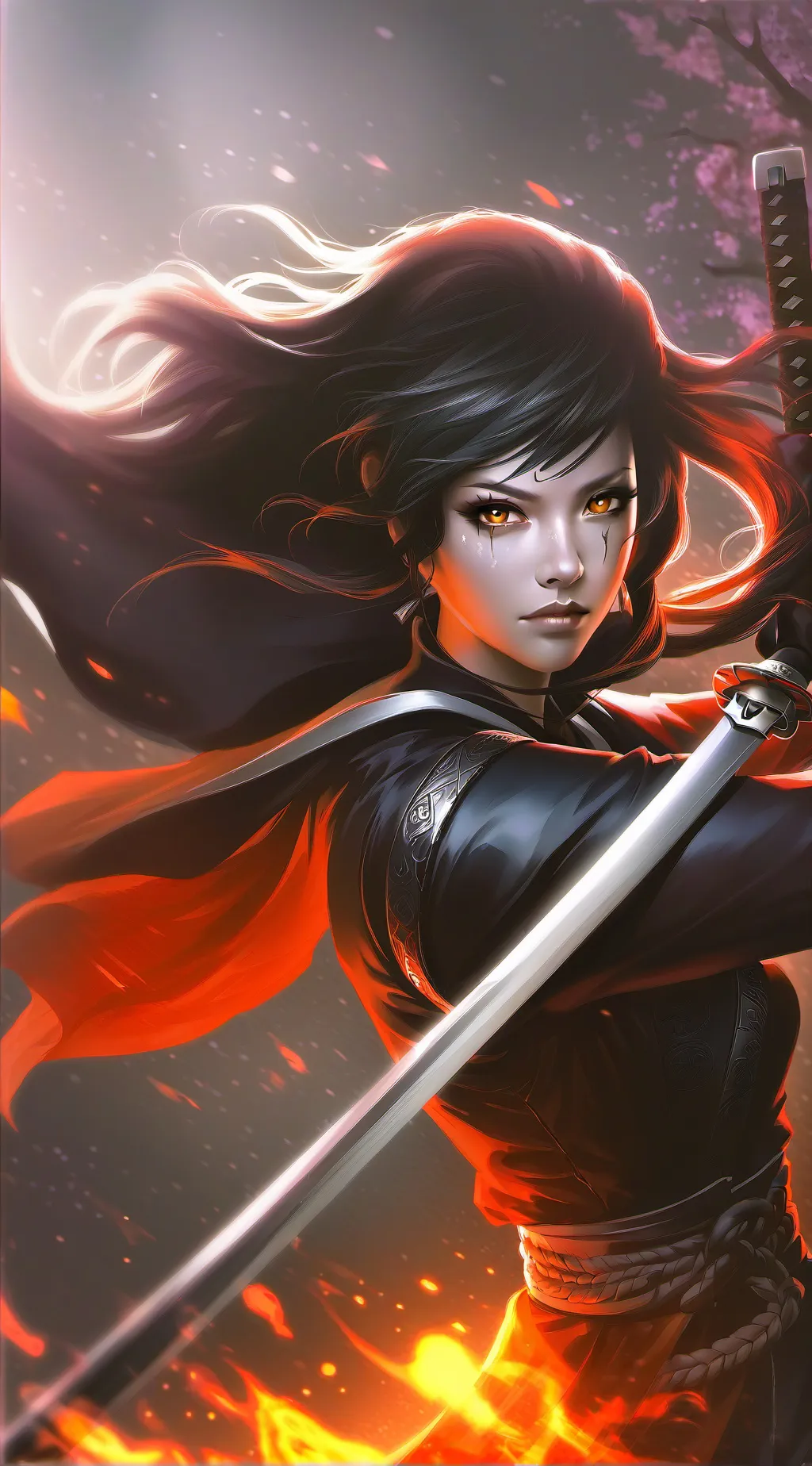 ai character: Black Roos background