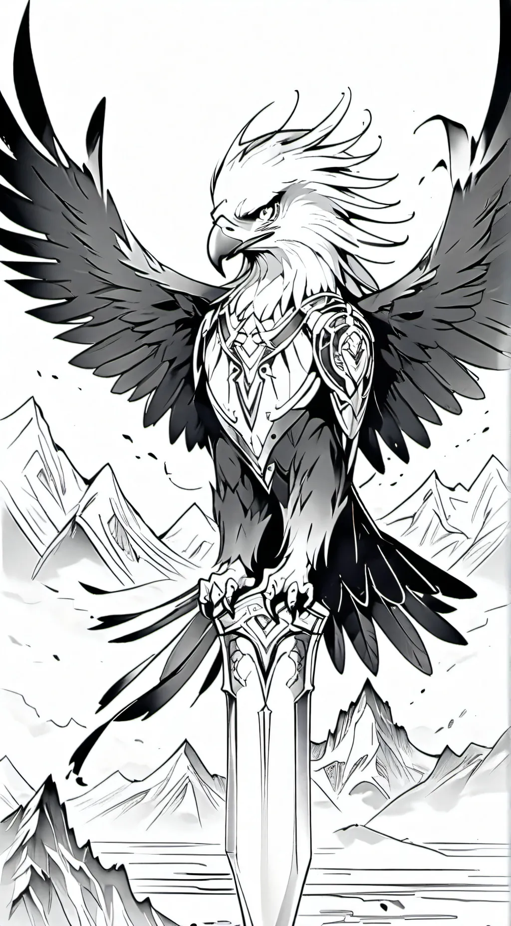 ai character: Under fell  background