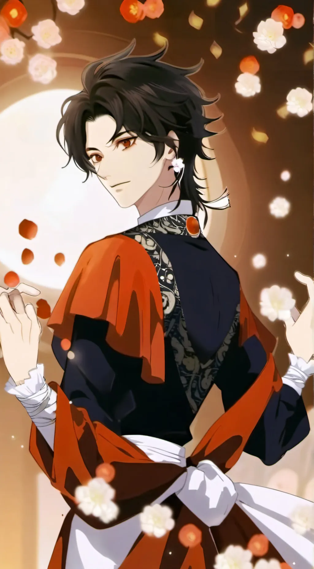 ai character: tanjiro y tomioka background