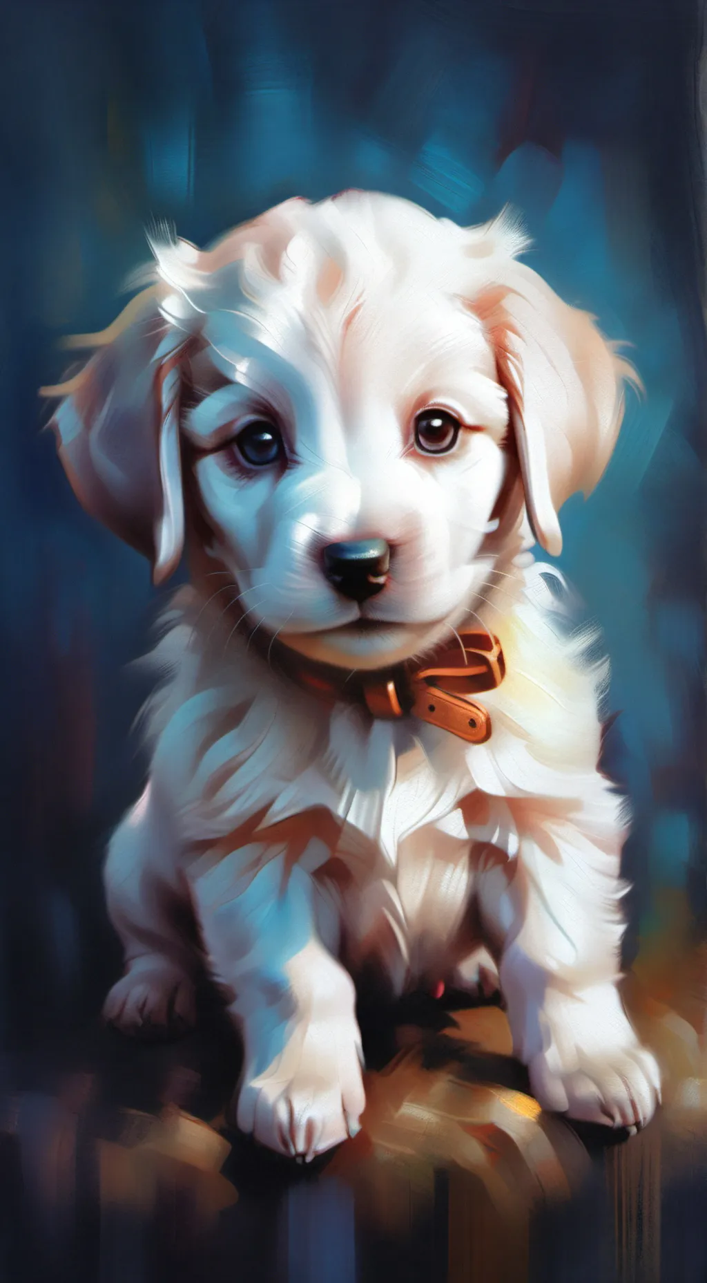 ai character: puppy background