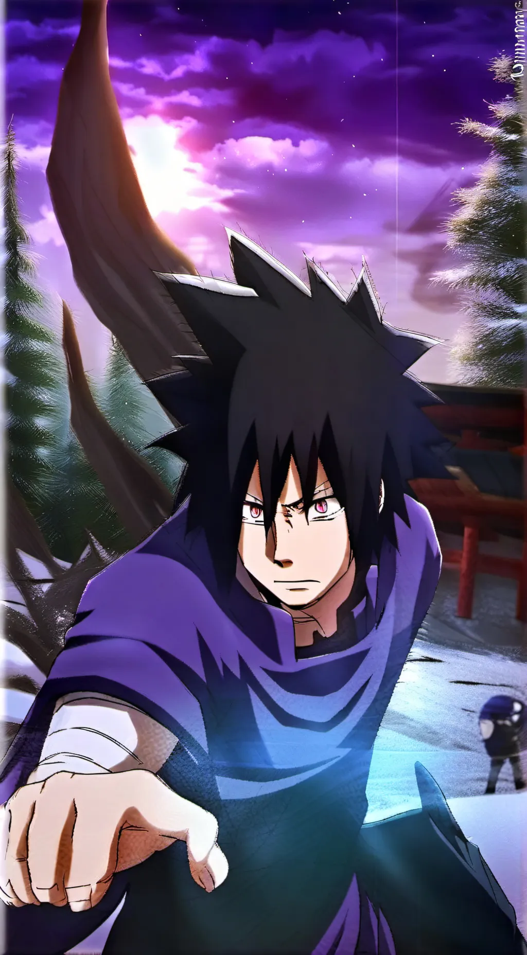 ai character: sasuke uchiha background