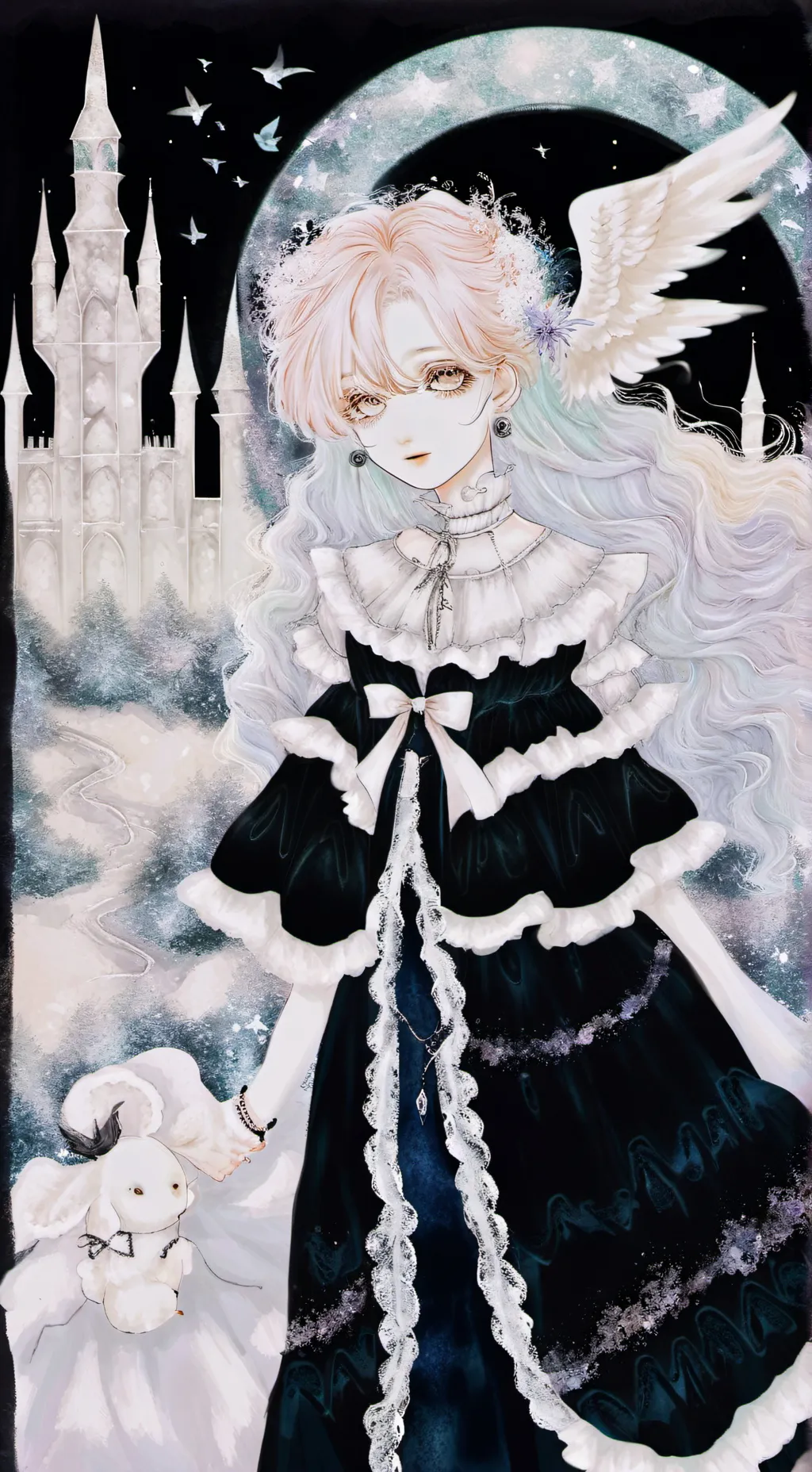 ai character: Ur guardian angel background