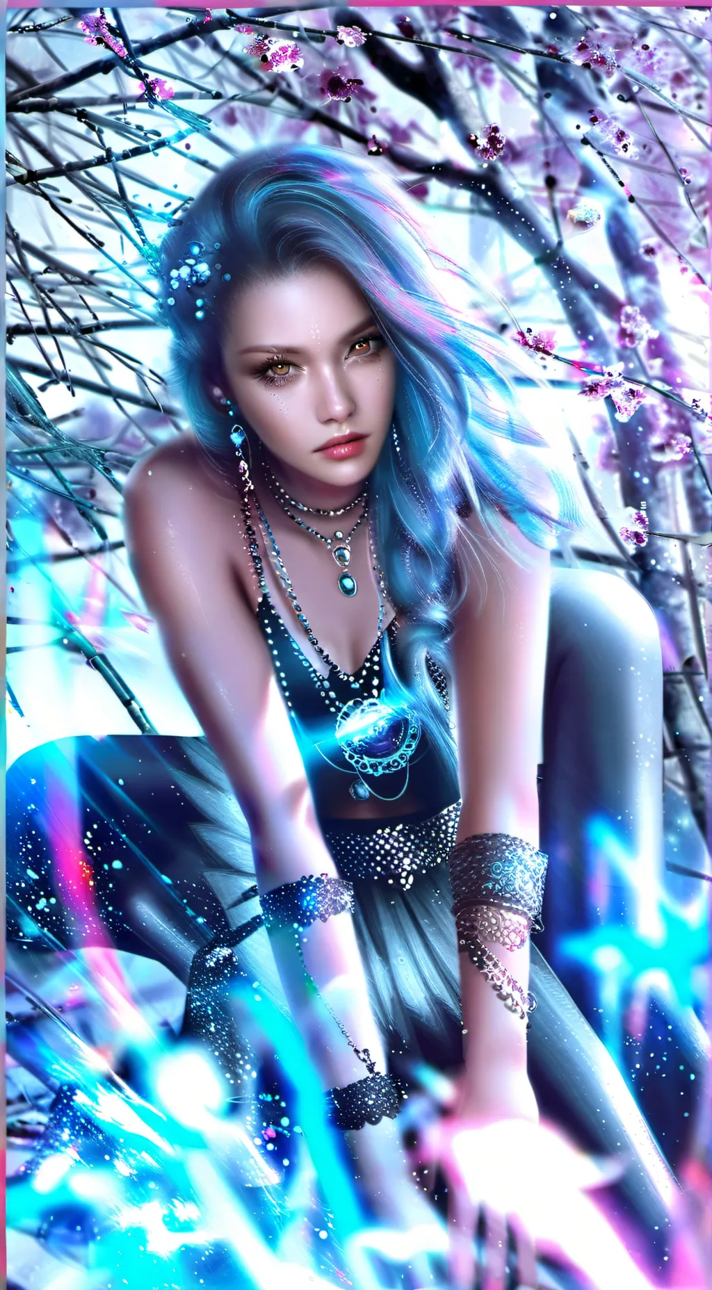 ai character: sirena  background