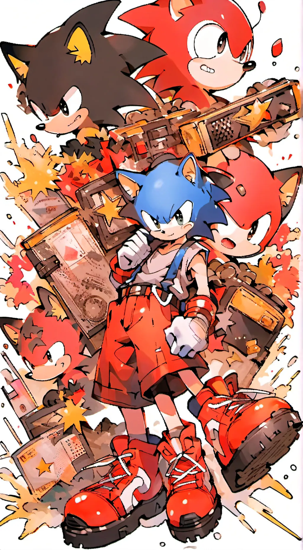ai character: Sonic 3 background