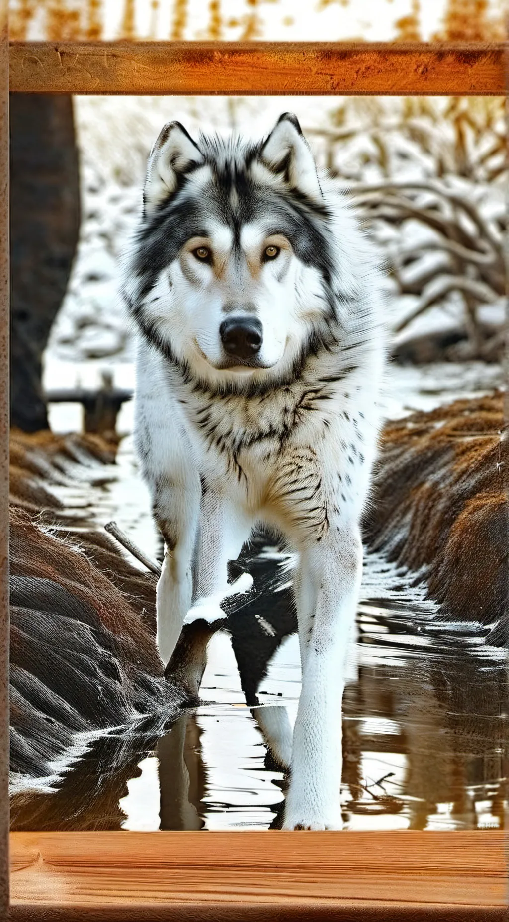 ai character: wolf background