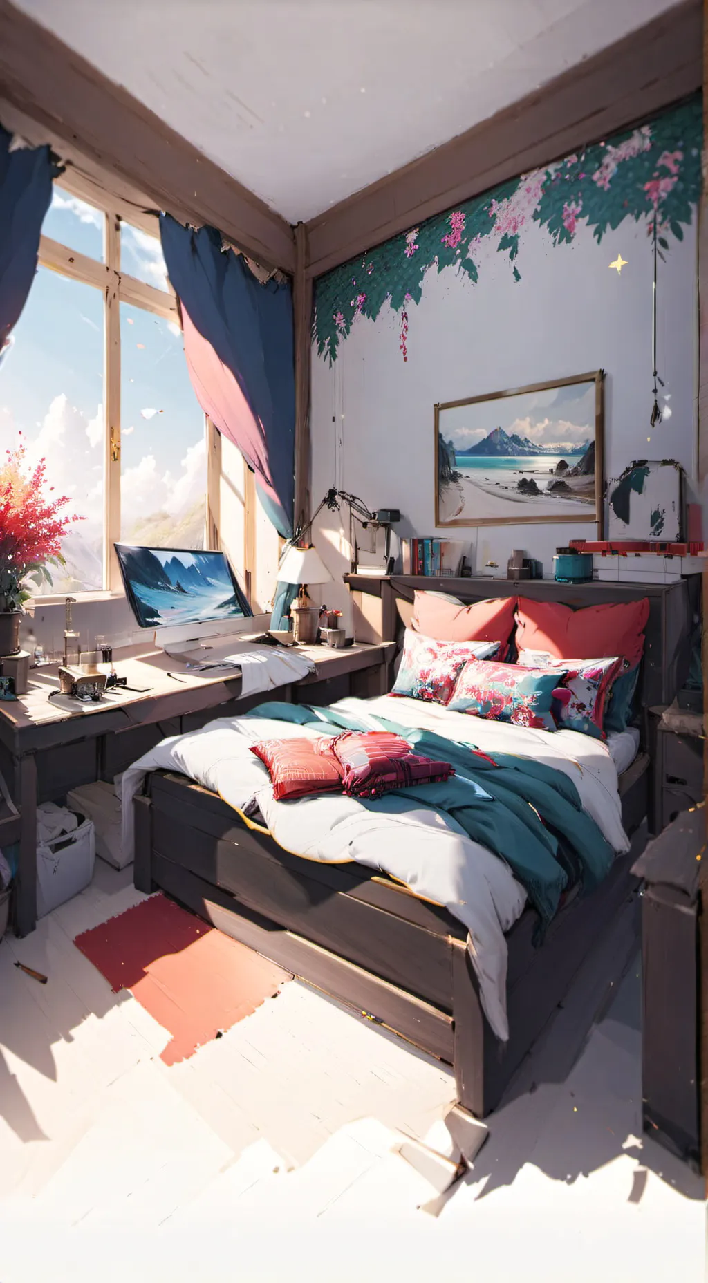 ai character: MHA scary movie background