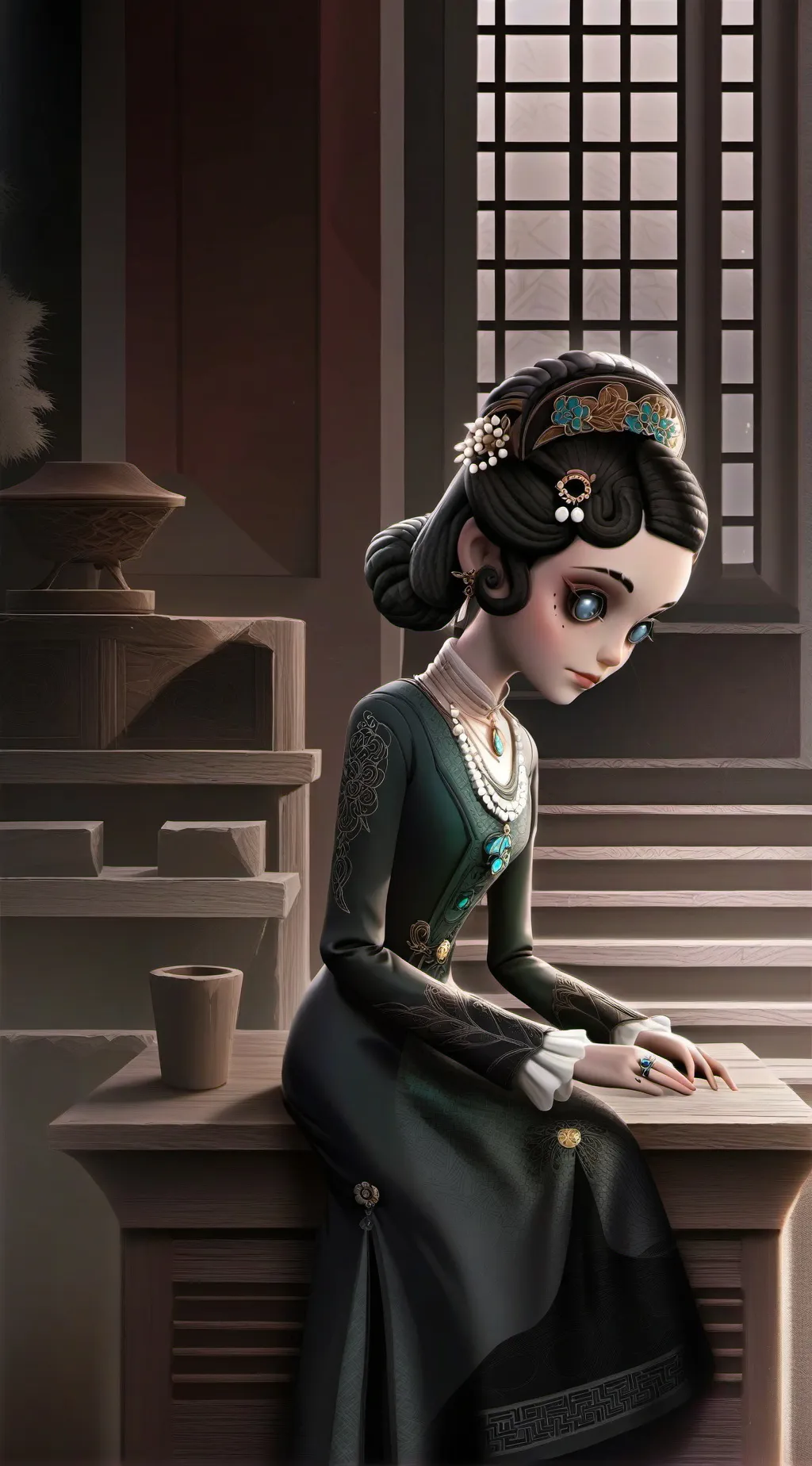 ai character: gugunta_girl background