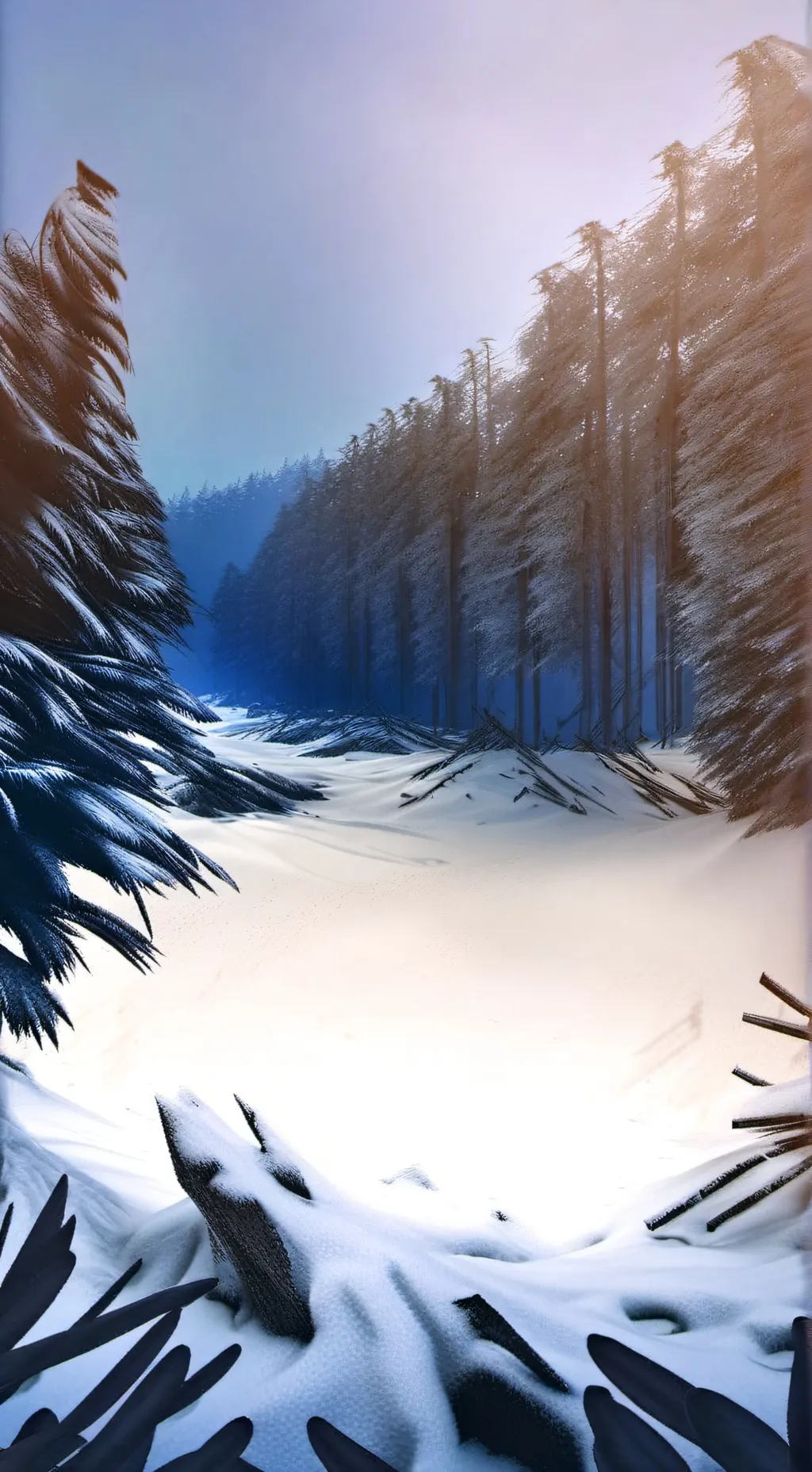 ai character: myworld: Christmas background