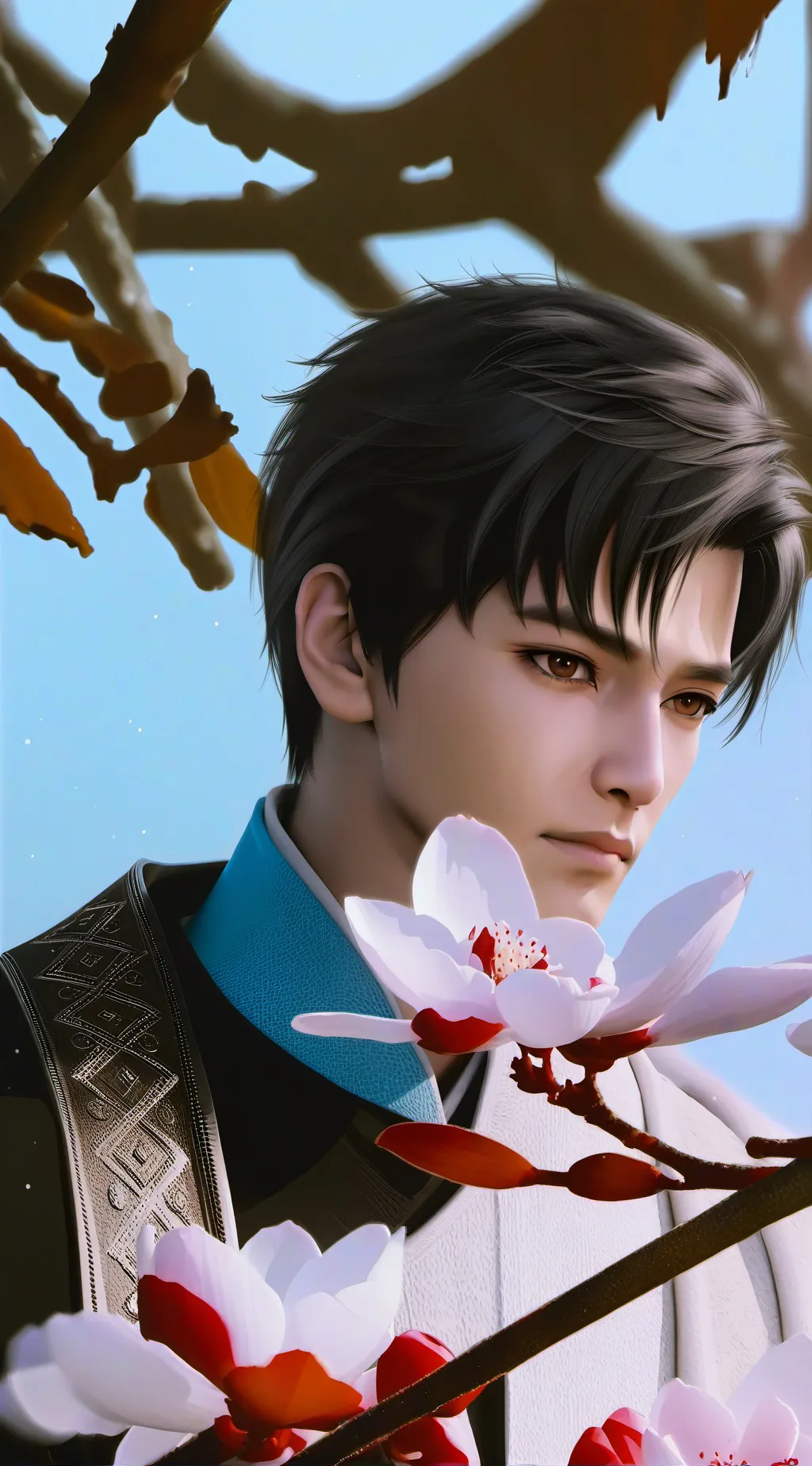 ai character: byeon woo seok  background