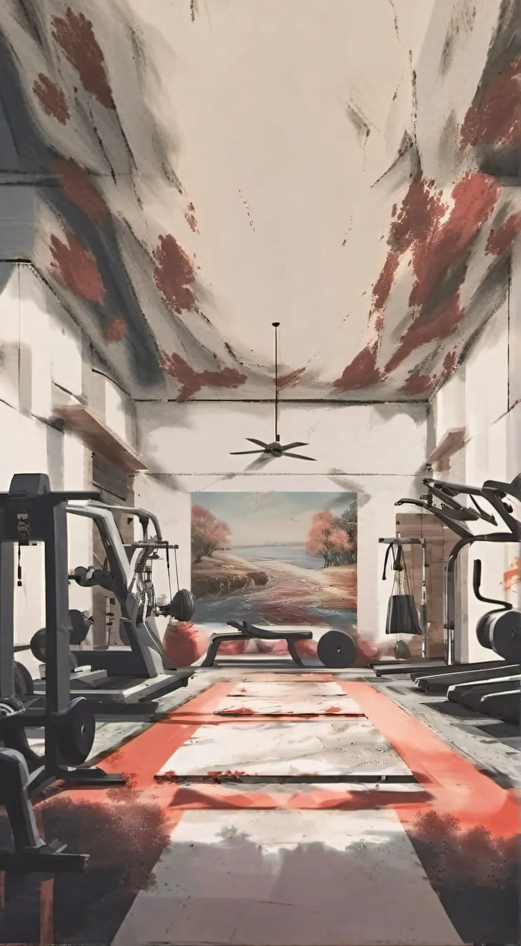 ai character:  ROTTMNT GYM! background