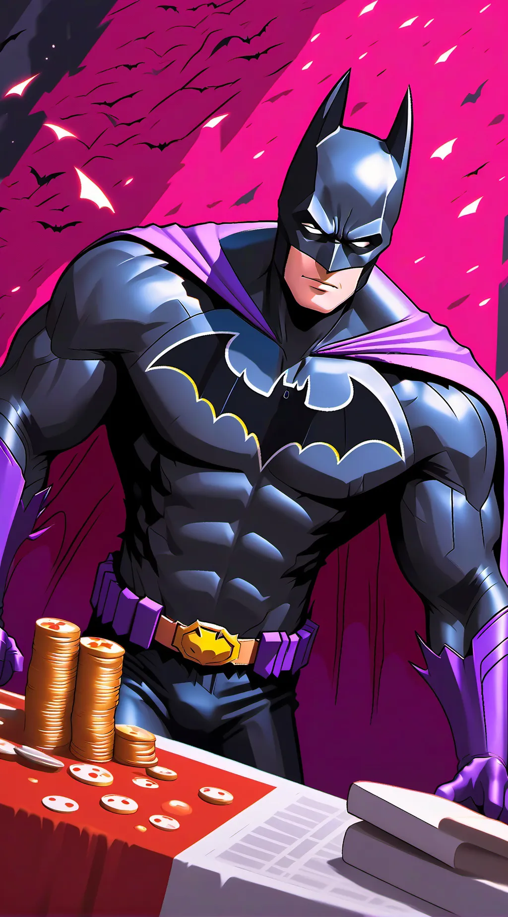 ai character: Bat-Man Gay background