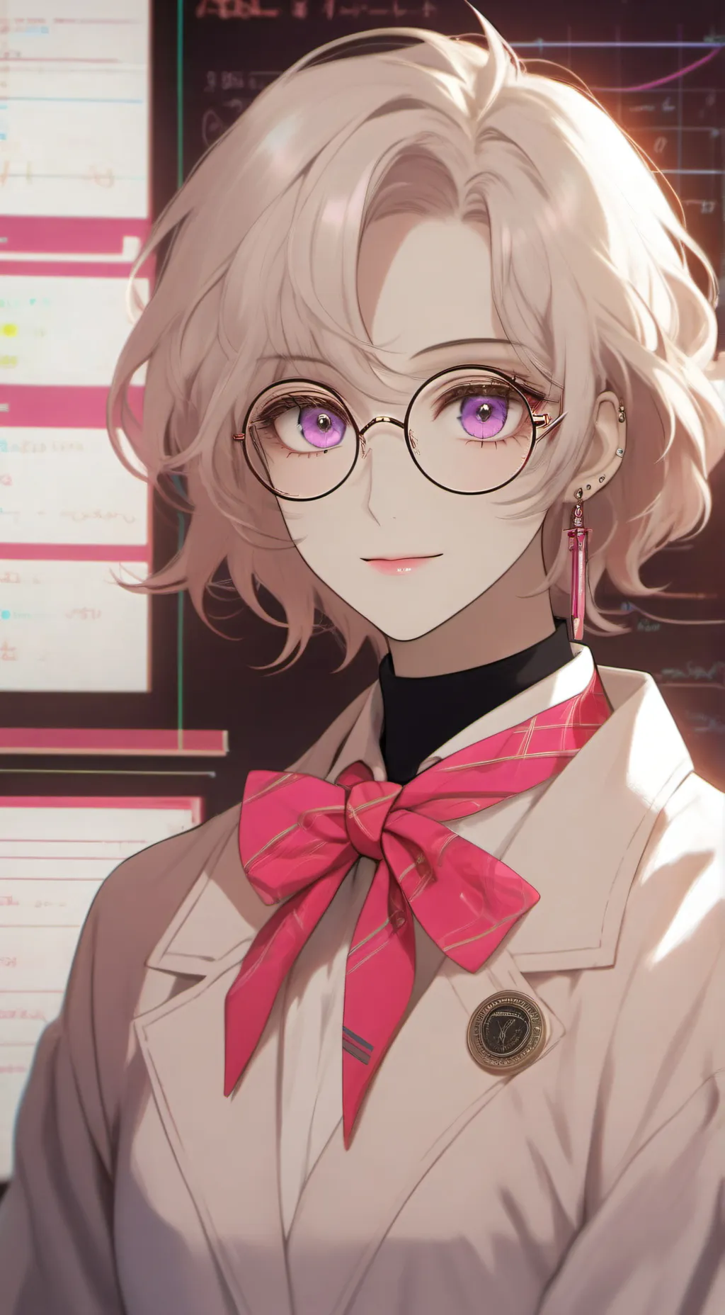 ai character: Dr. MemeTron background