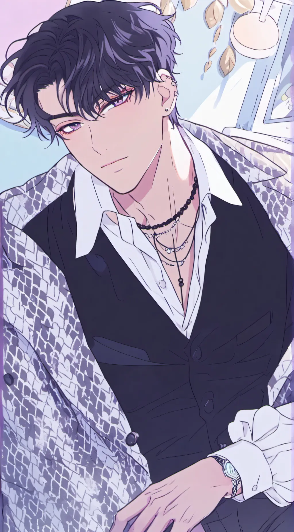 ai character: Zack🎀 background