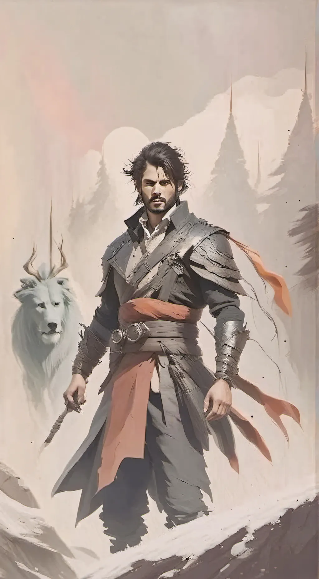 ai character: sus dandy  background