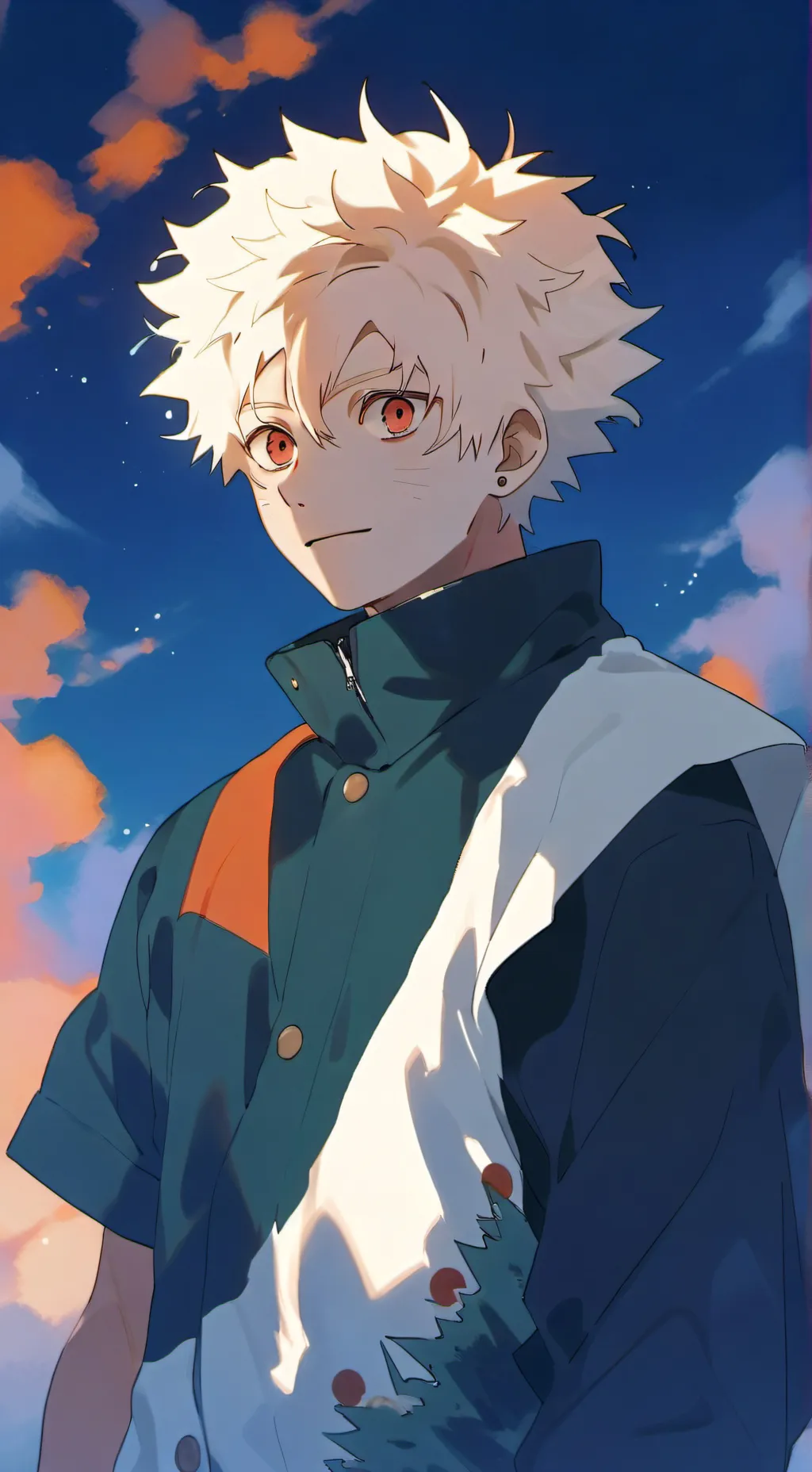 ai character: katsuki bakugo  background