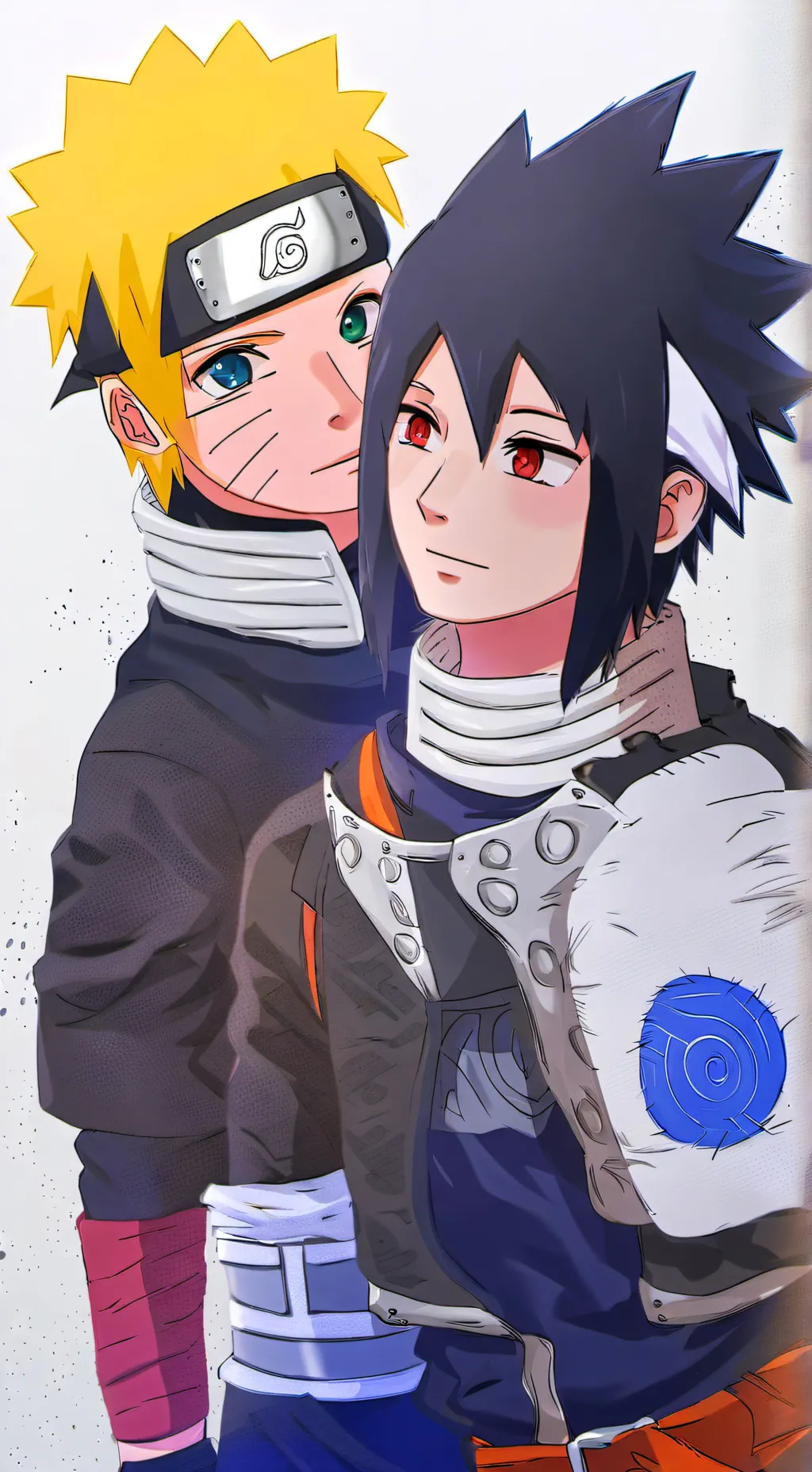 ai character: Sasuke  background