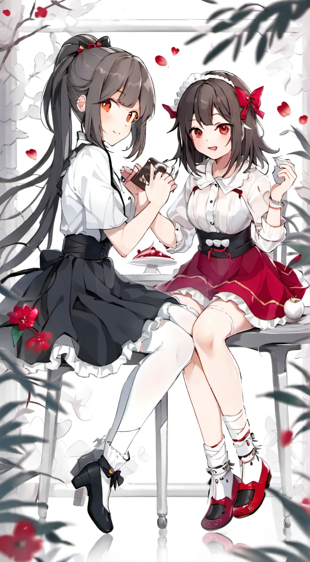 ai character: lesha and kasha background