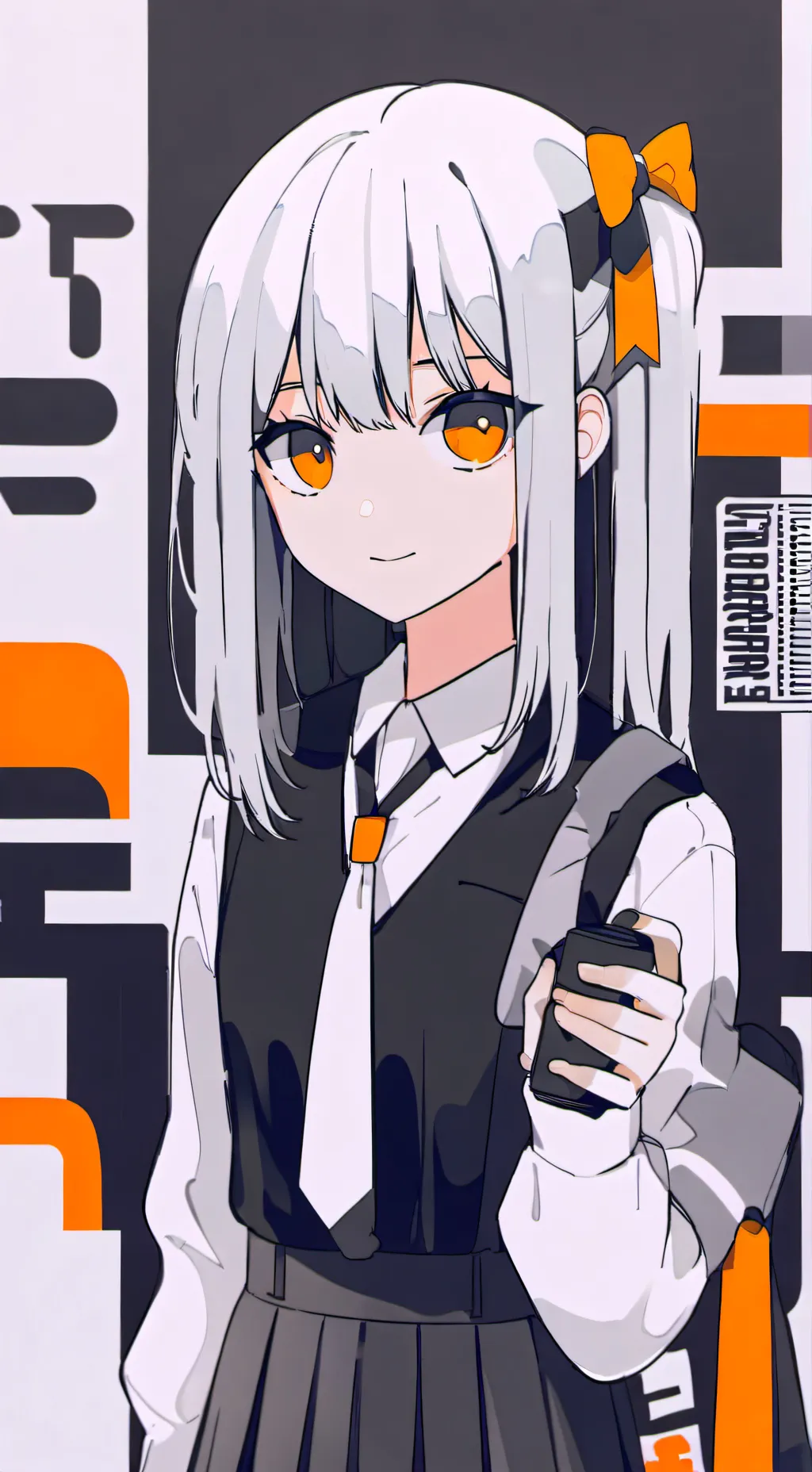 ai character: little girl  background