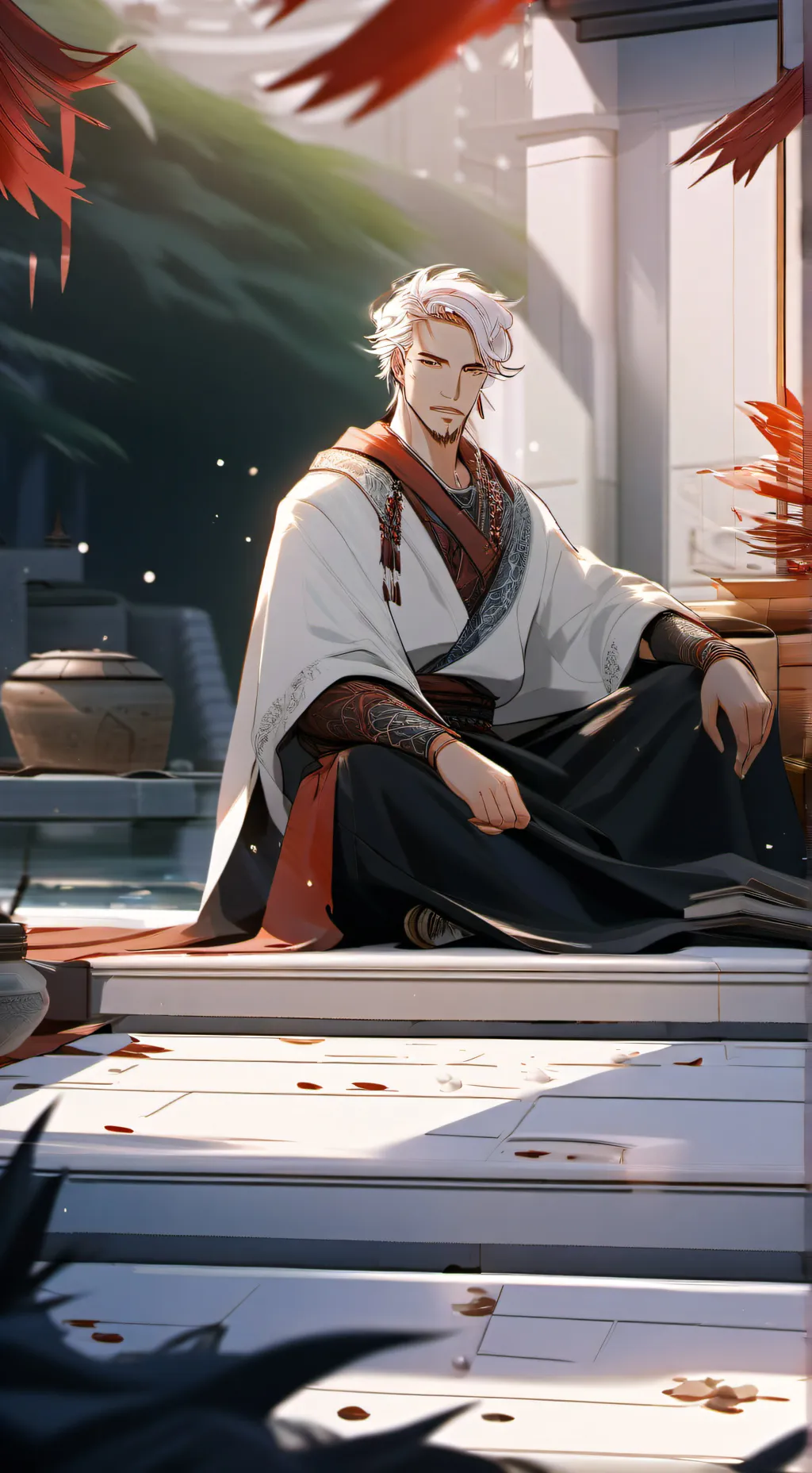 ai character: DB sleep over background