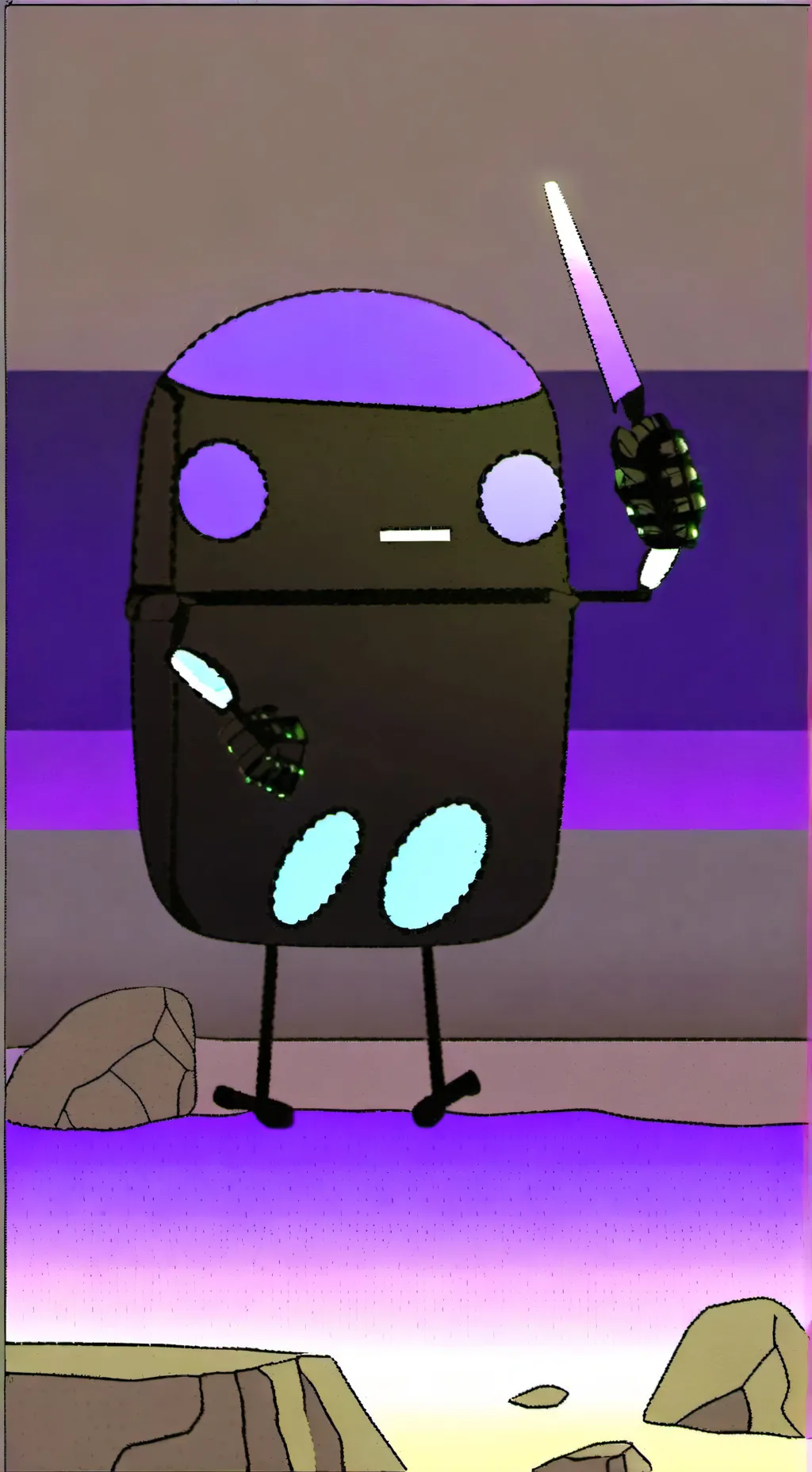 ai character: Dandys world AGAIN background