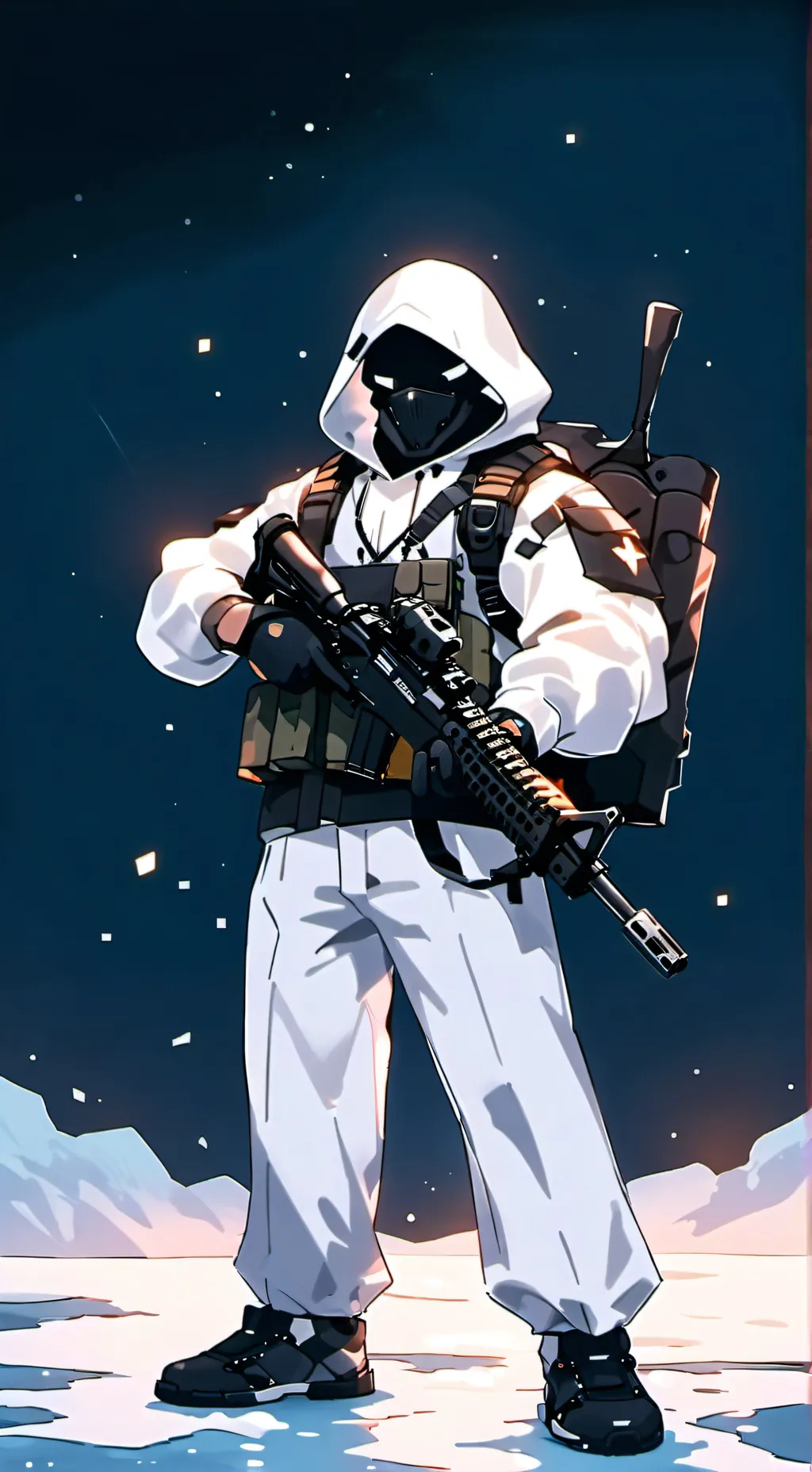 ai character: ASU guy background