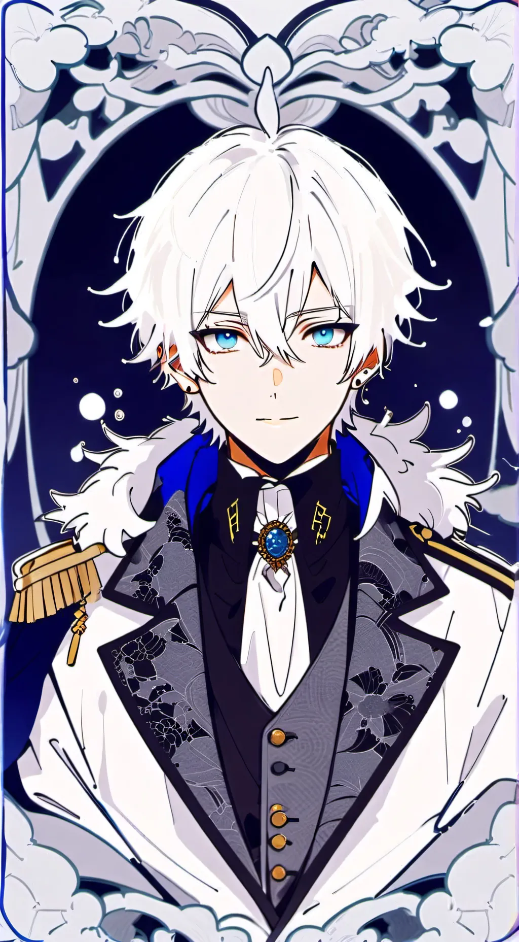 ai character: Gojo 🤞🩵 background