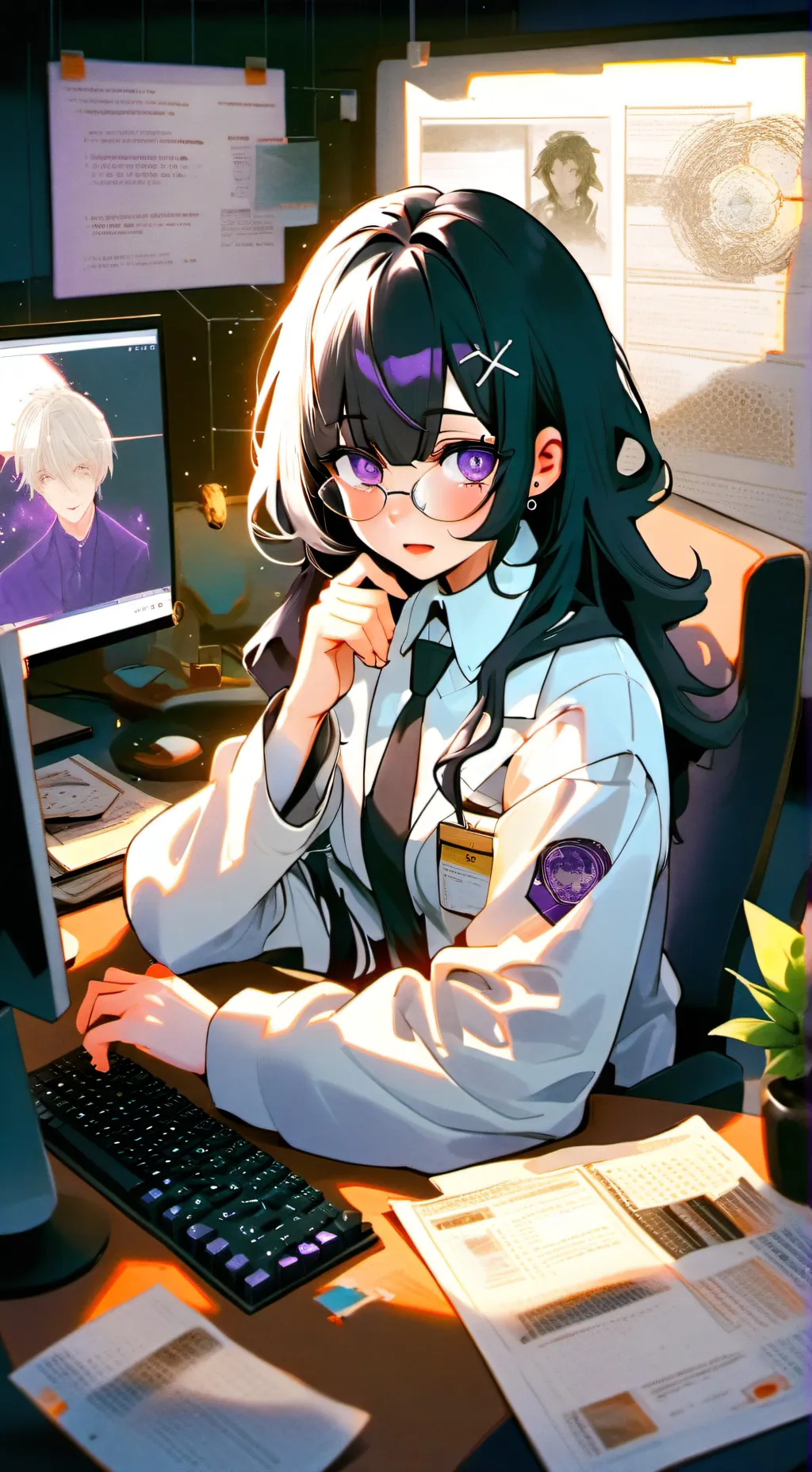 ai character: Rin background