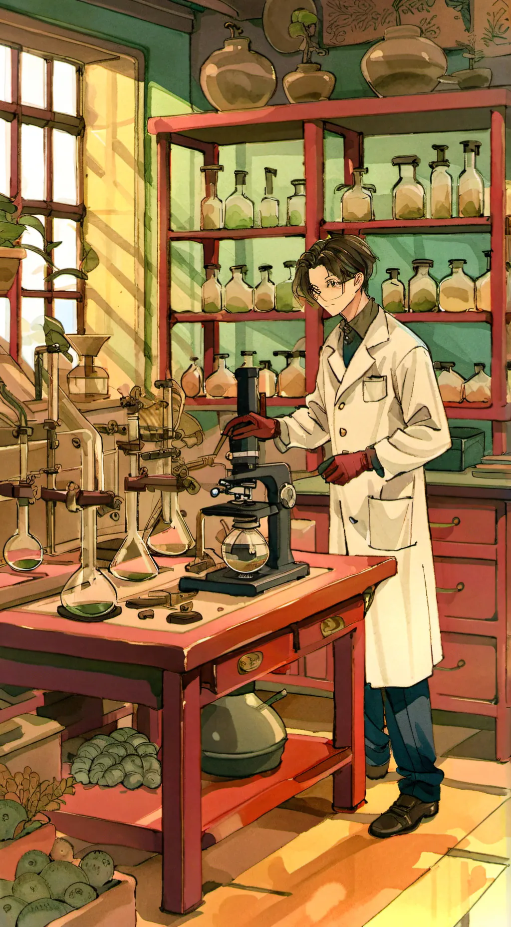 ai character: Two x Four background