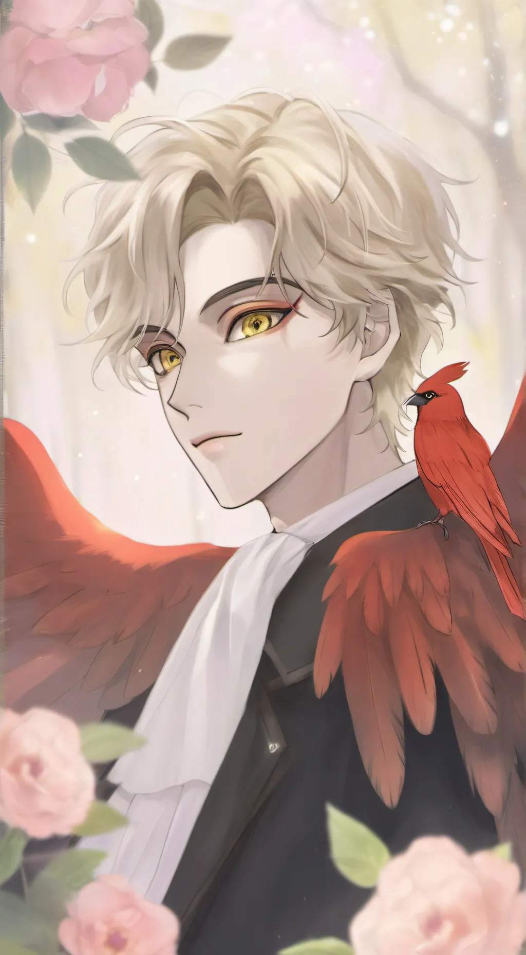 ai character: HAWKS✨ background