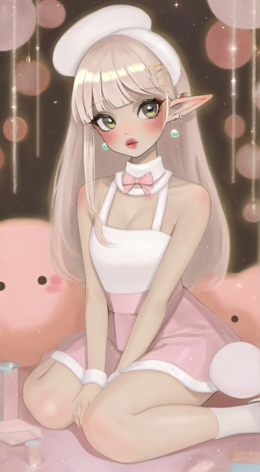 ai character: rose background