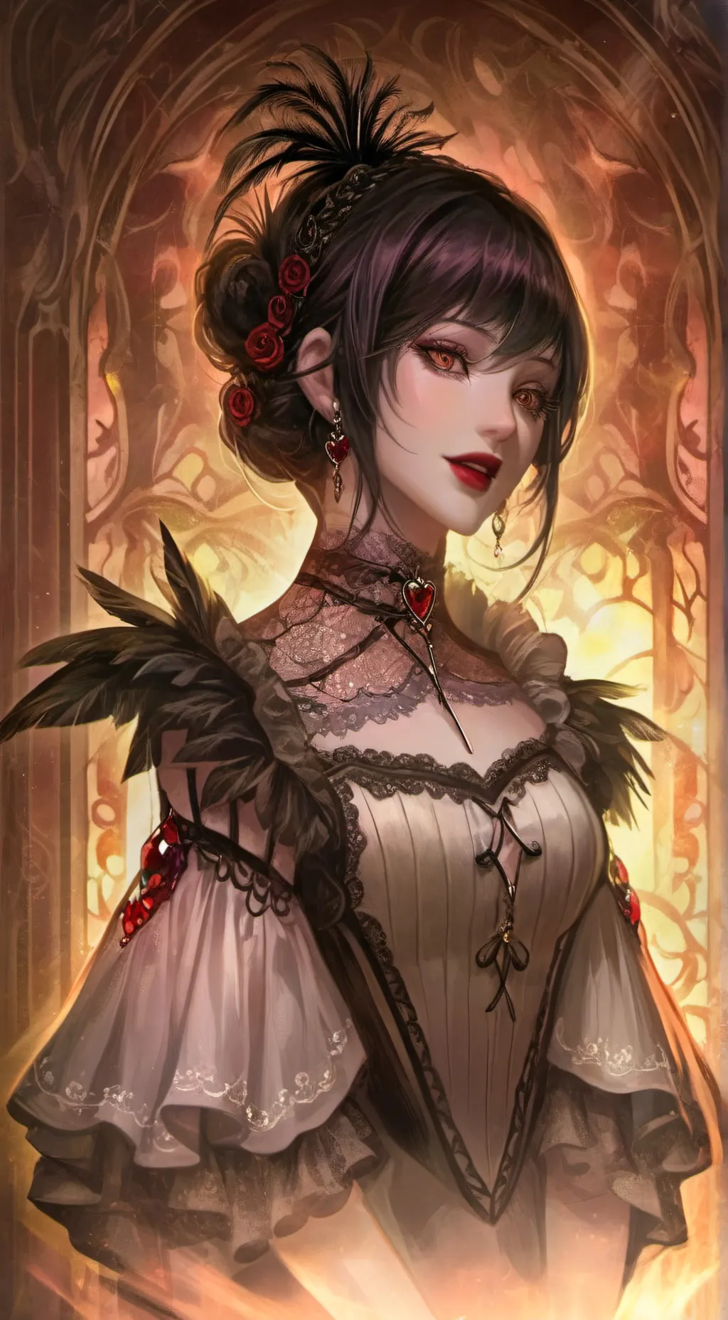 ai character: Valentina Valois  background