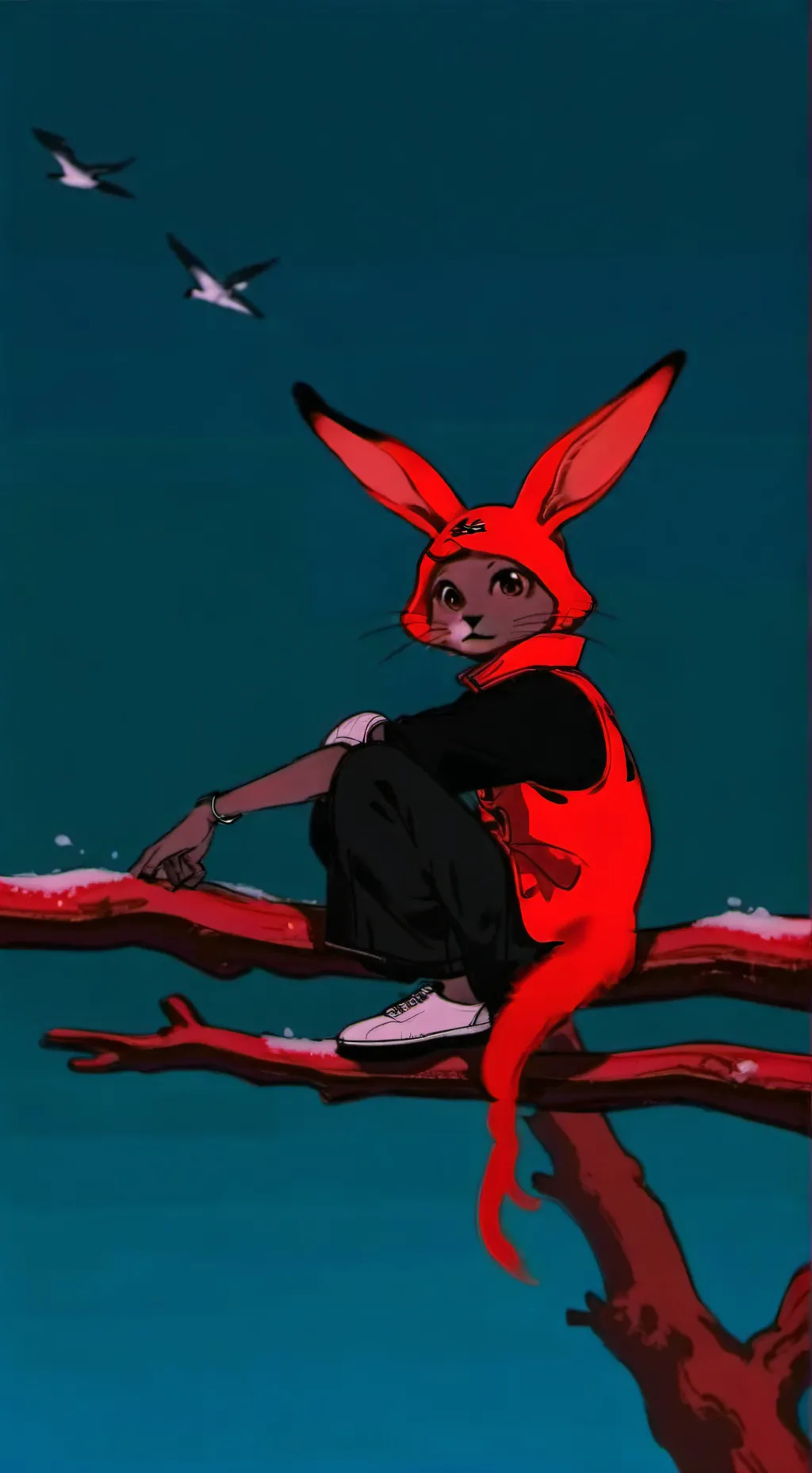 ai character: caine ringmaster  background