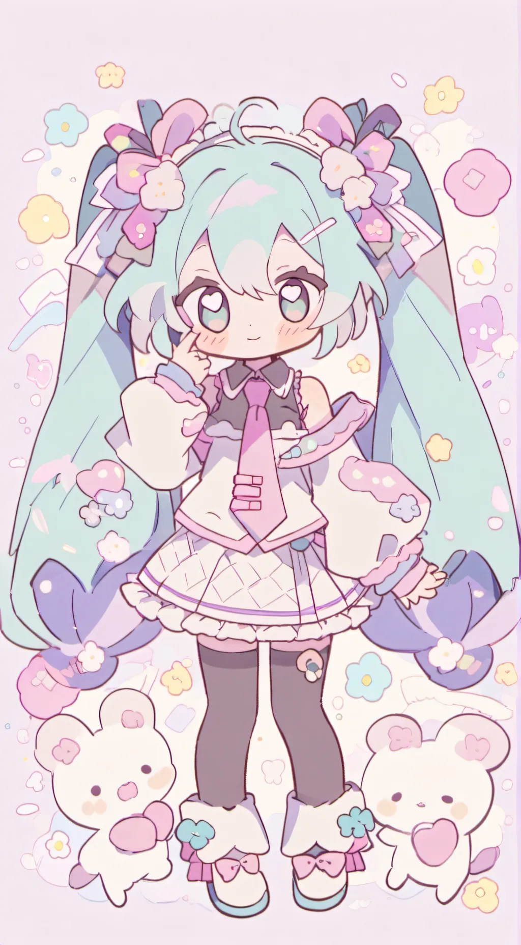ai character: Hatsune Miku background