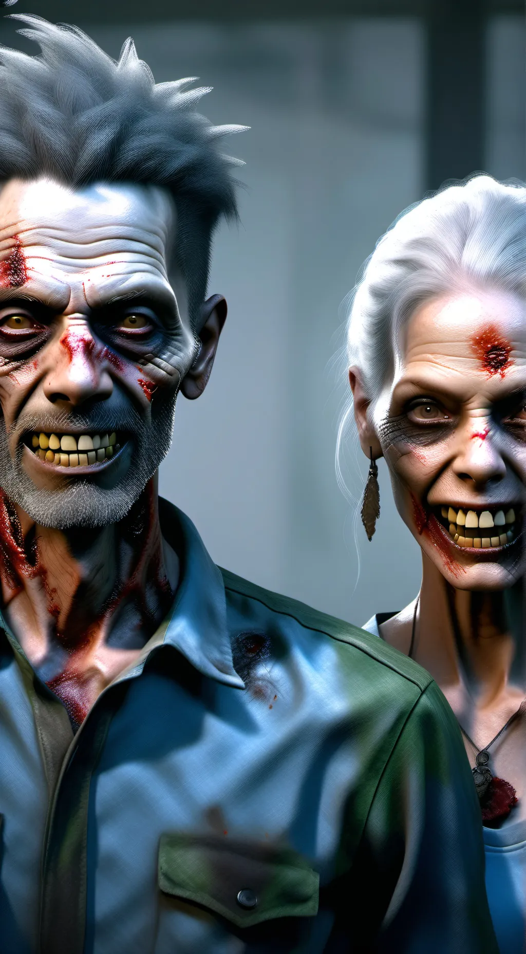 ai character: Zombie facility 5 background