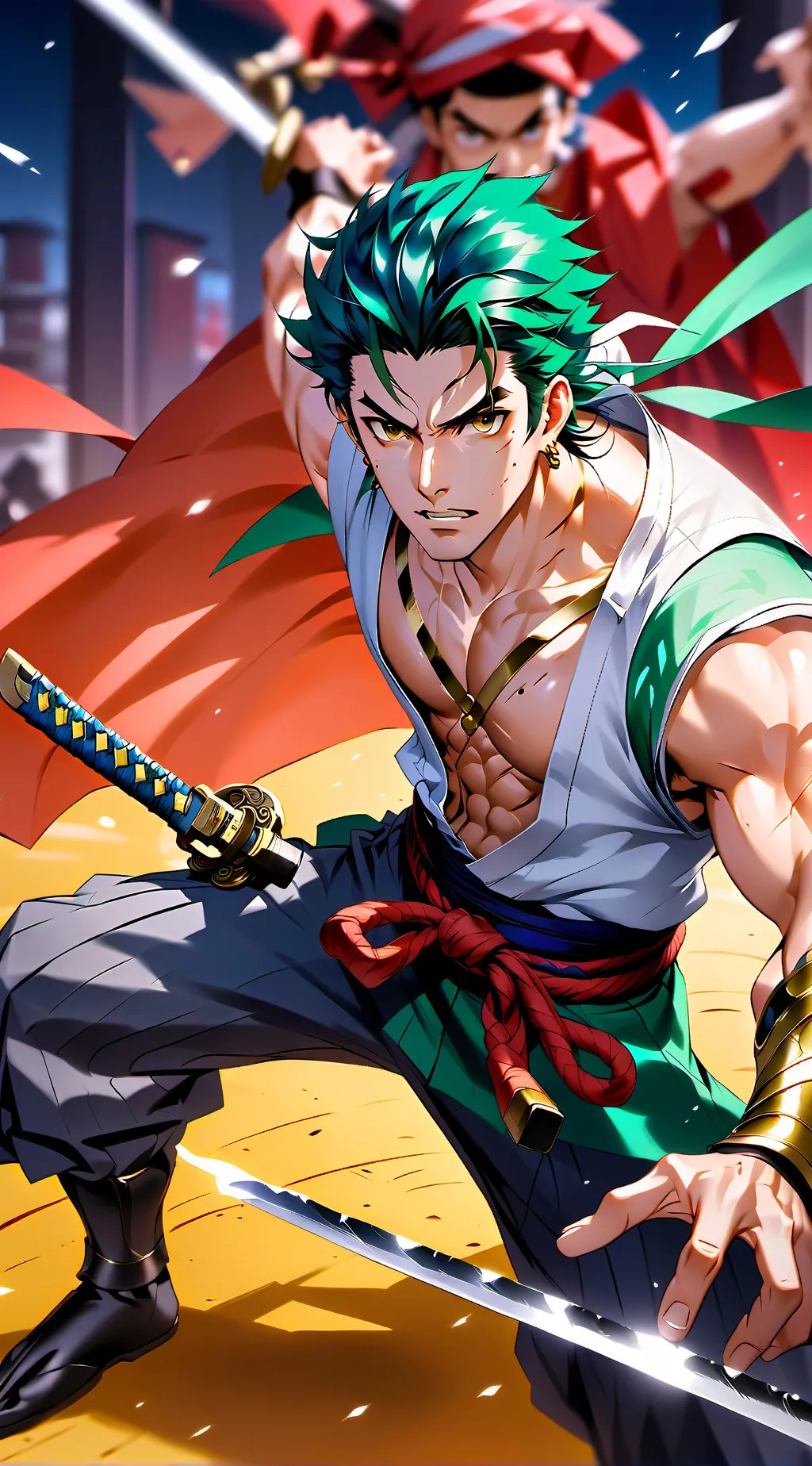 ai character: Roronoa Zoro background
