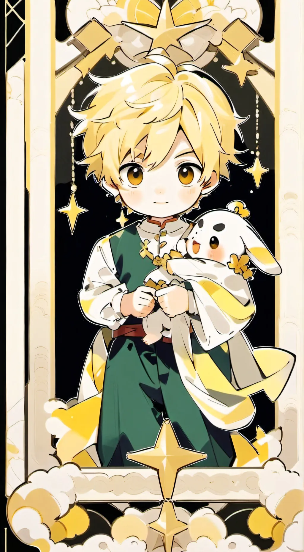 ai character: baby ronron  background