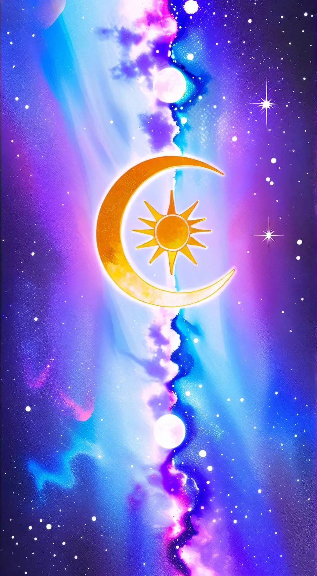 ai character: sun x moon background