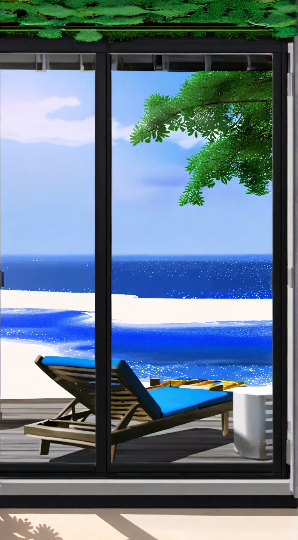 ai character: Mha Beach trip background