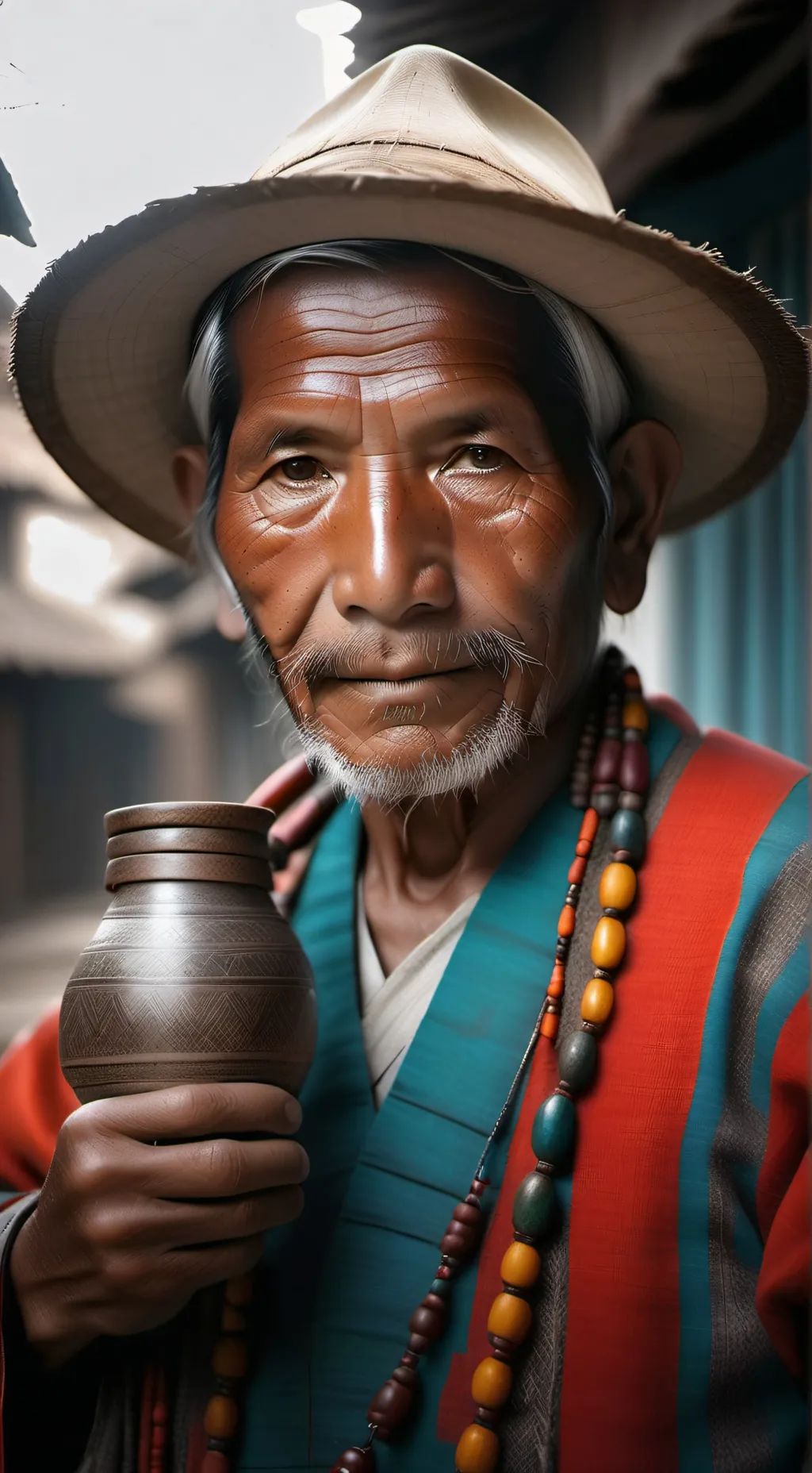 ai character: Tio peruano background