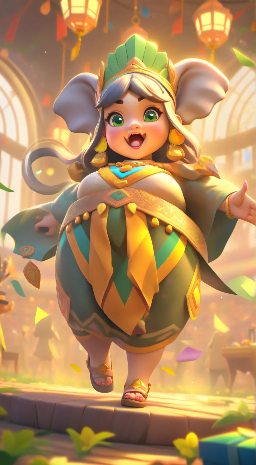 ai character: fat gorllllllllll background