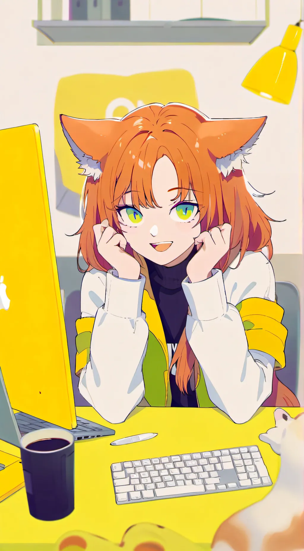 ai character: ♡Мику♡ background