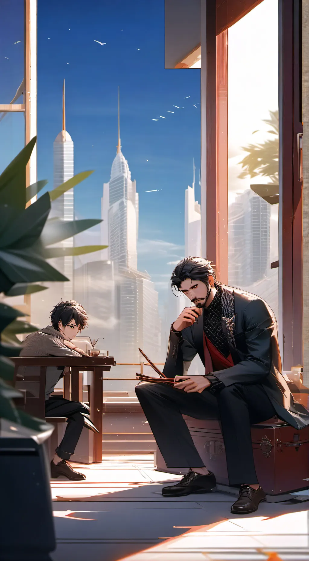 ai character: Daddy background